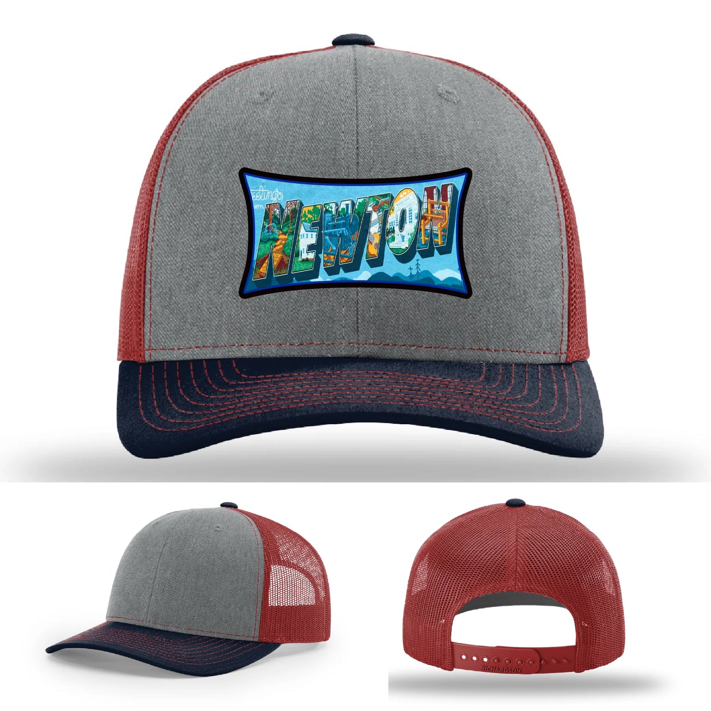 Newton NC leather patch hat