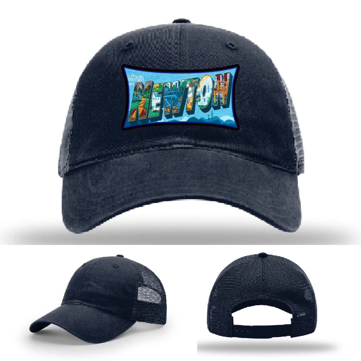 Newton NC leather patch hat