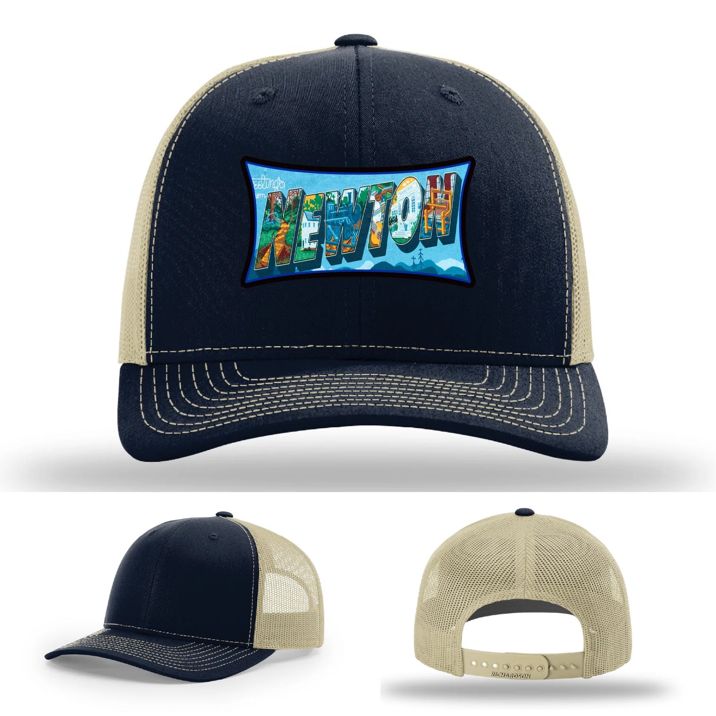Newton NC leather patch hat