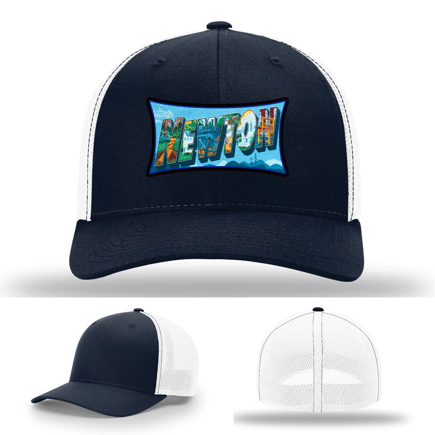Newton NC leather patch hat