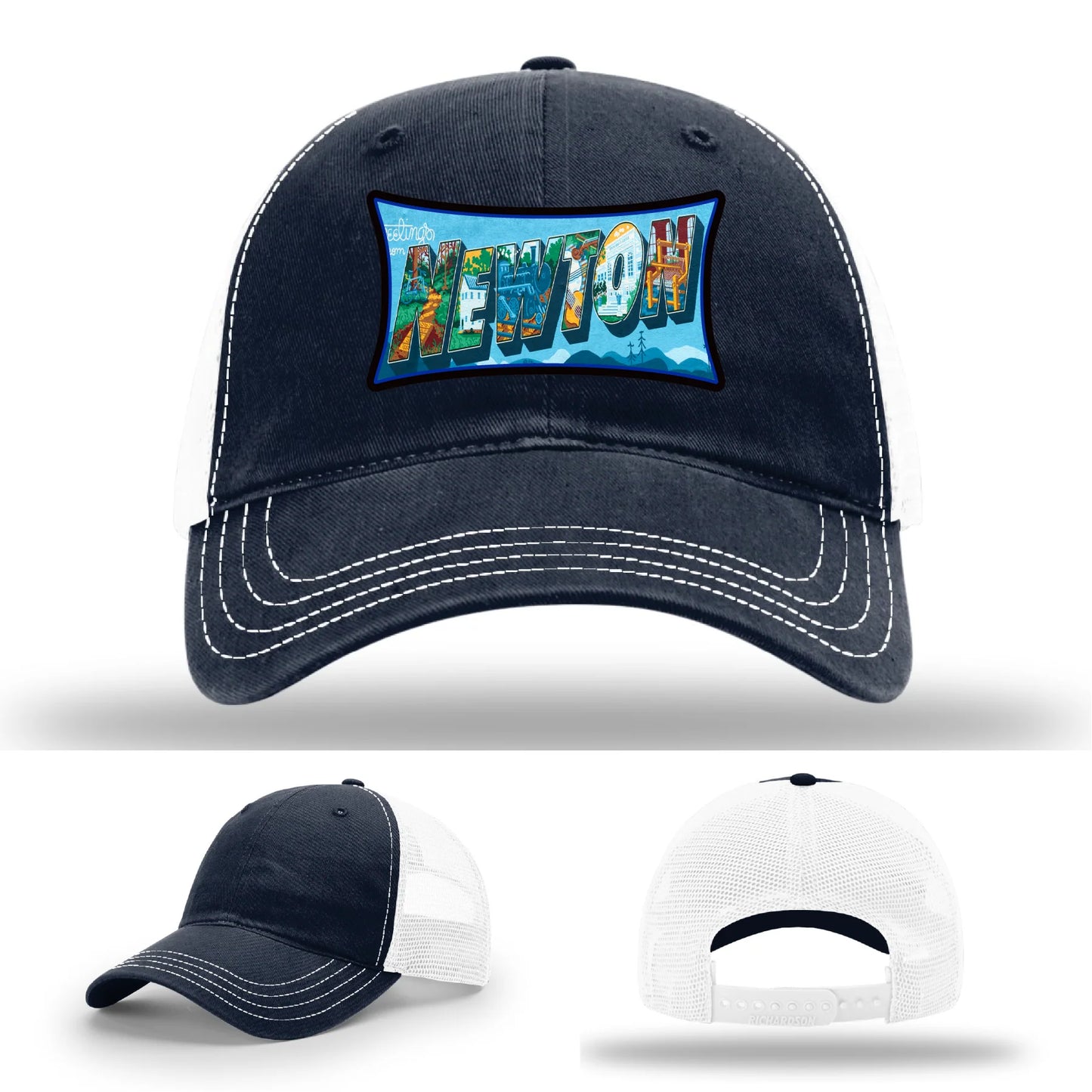 Newton NC leather patch hat