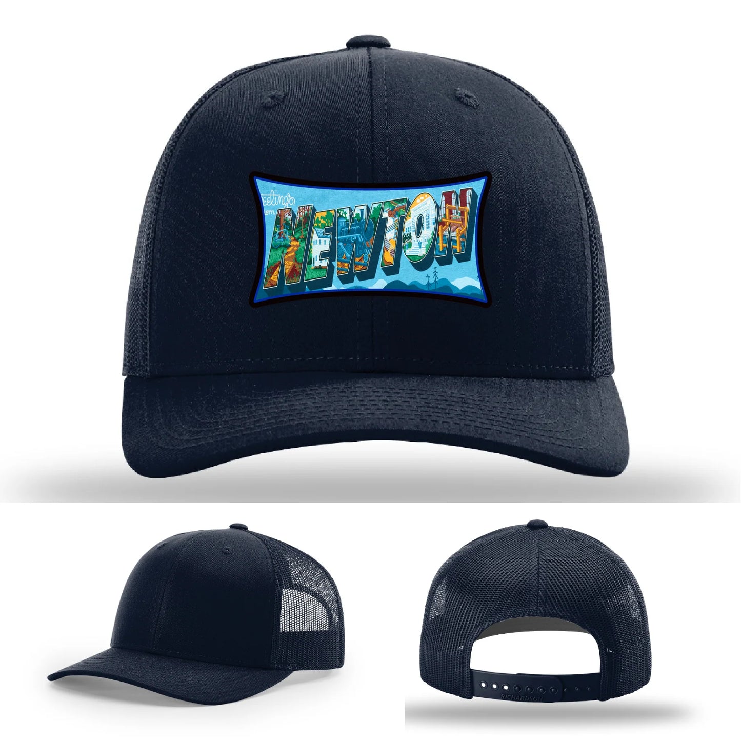 Newton NC leather patch hat