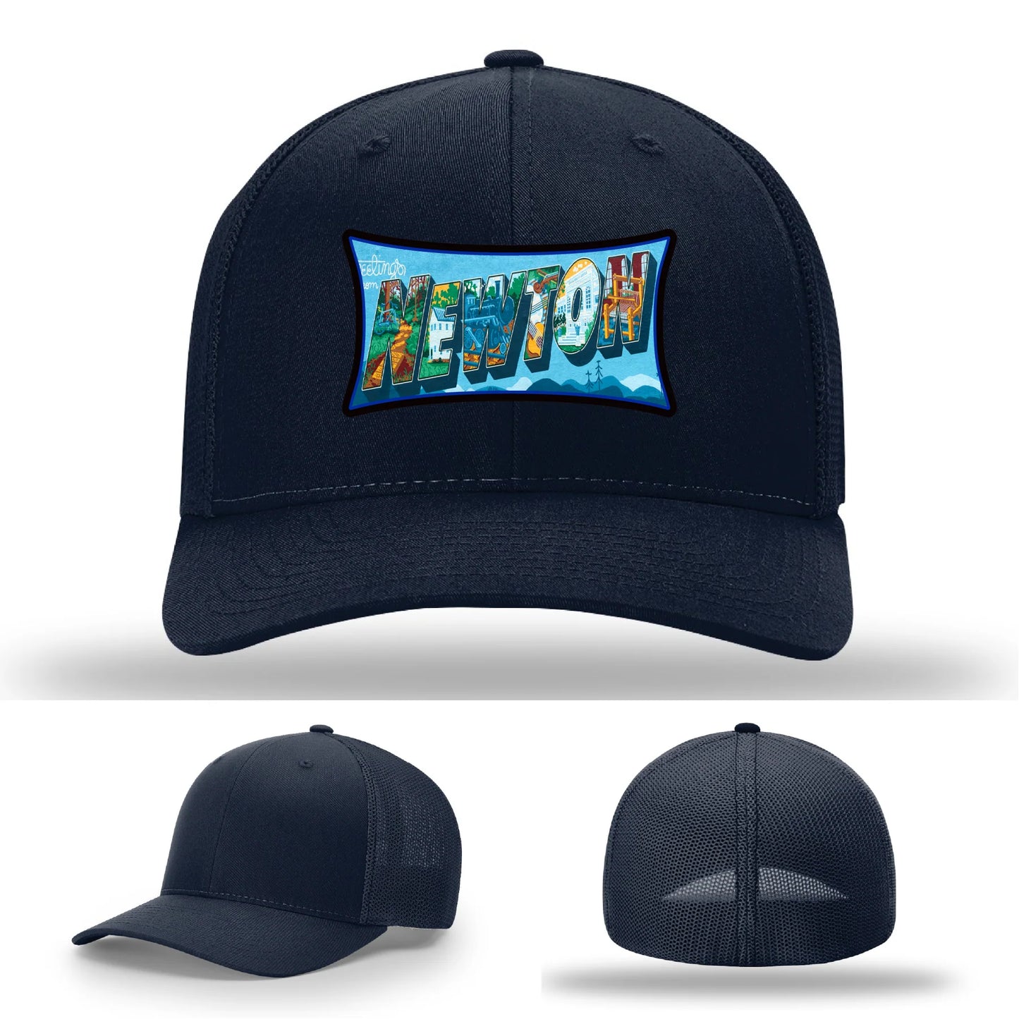 Newton NC leather patch hat