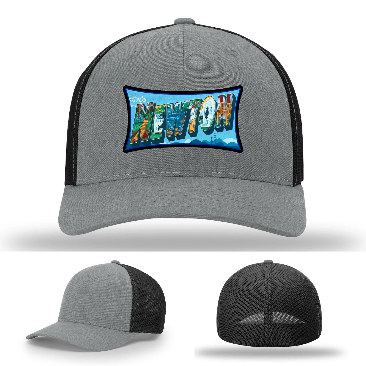 Newton NC leather patch hat