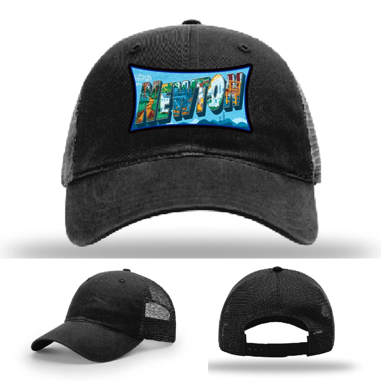 Newton NC leather patch hat
