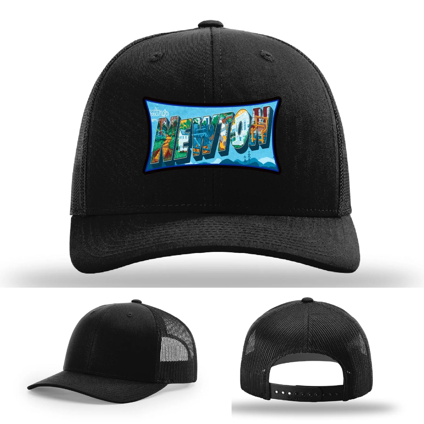 Newton NC leather patch hat