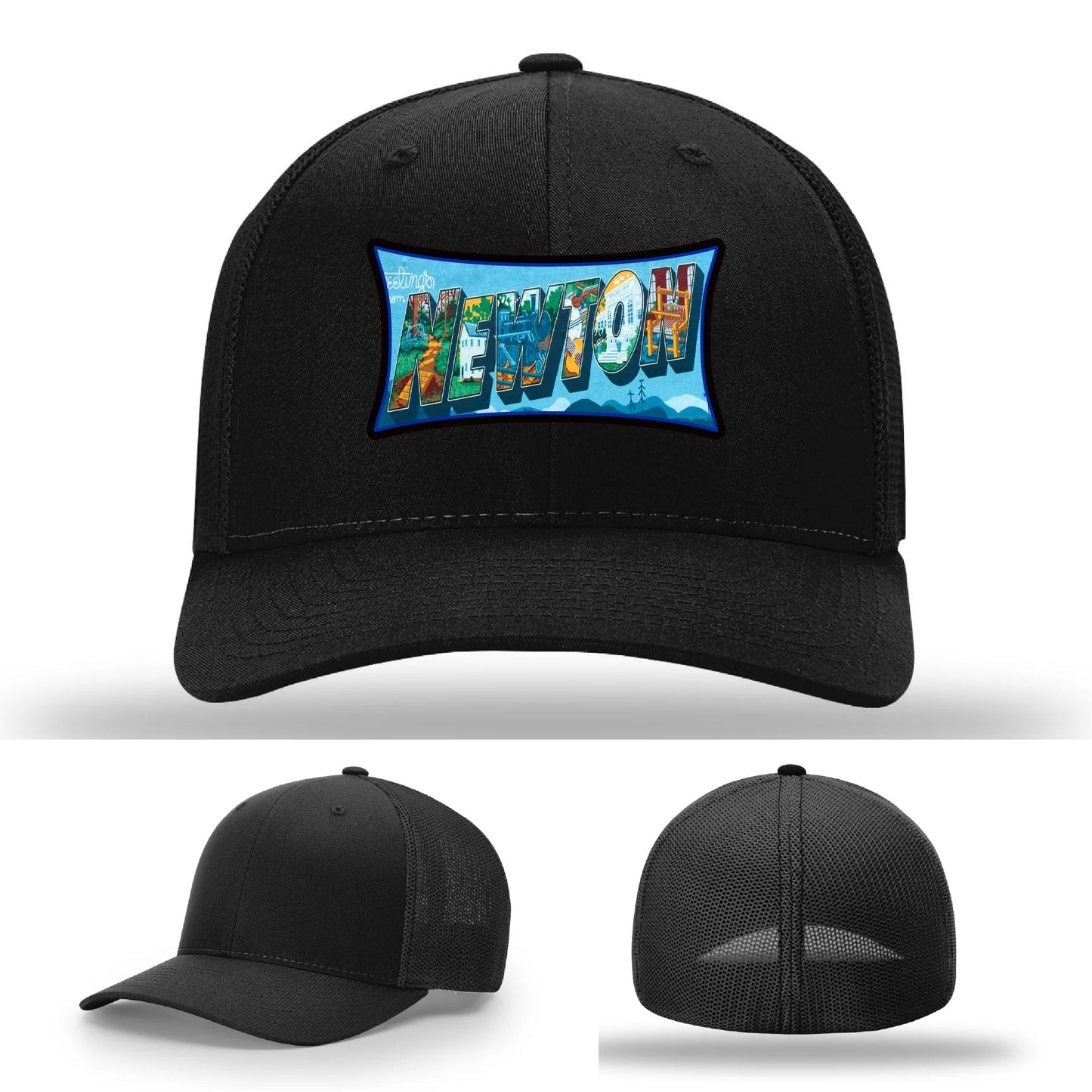 Newton NC leather patch hat