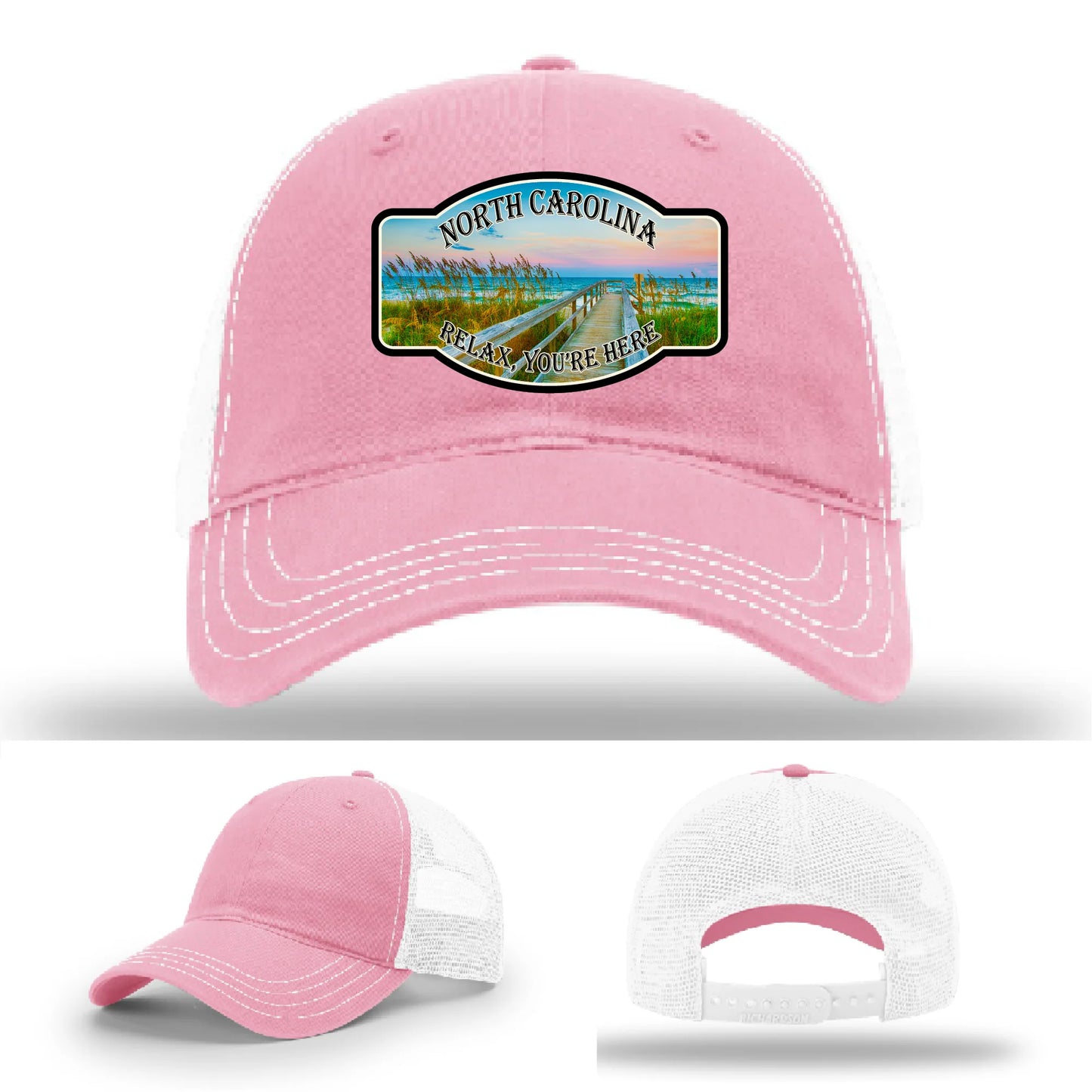 Relax You’re Here Leather Patch Hat