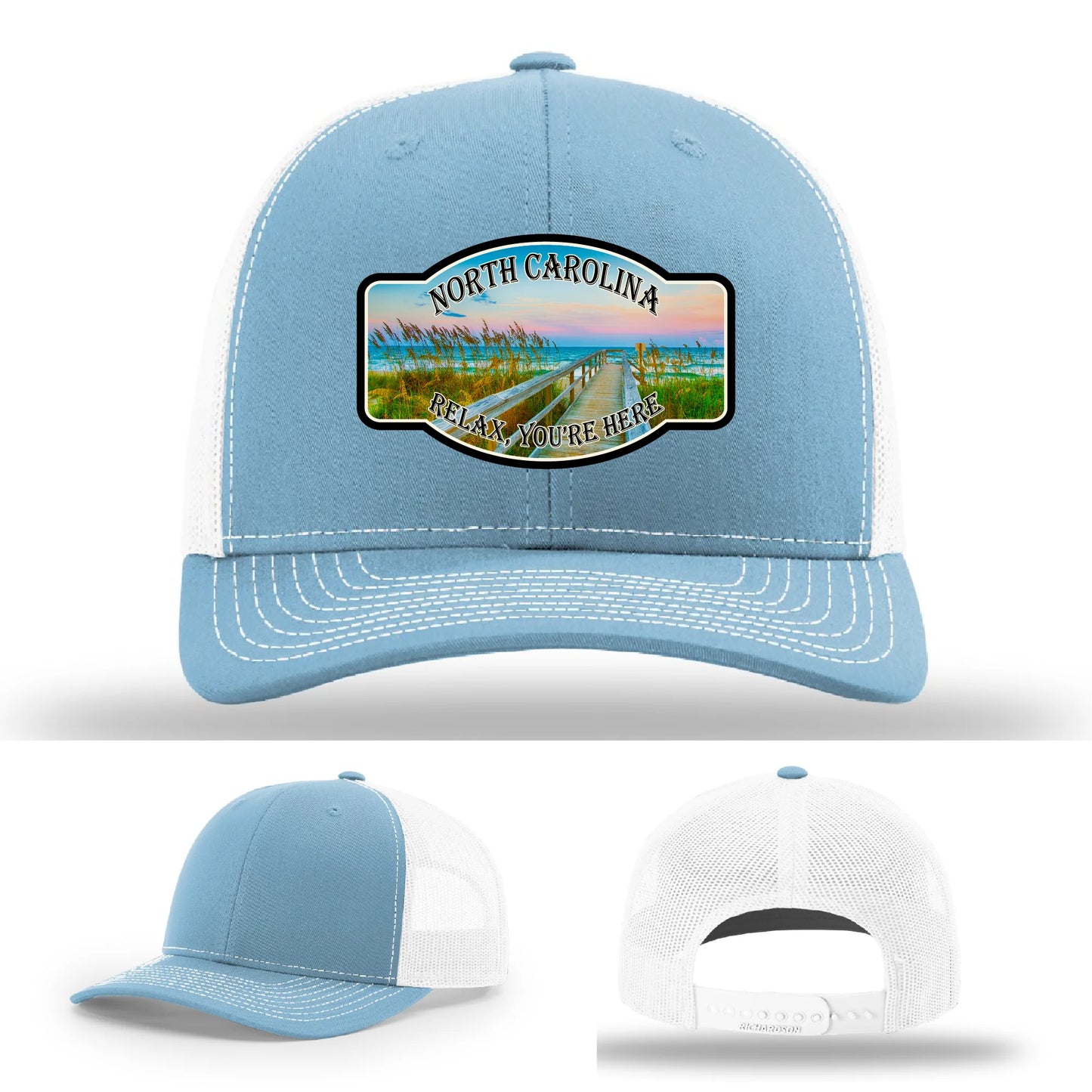 Relax You’re Here Leather Patch Hat