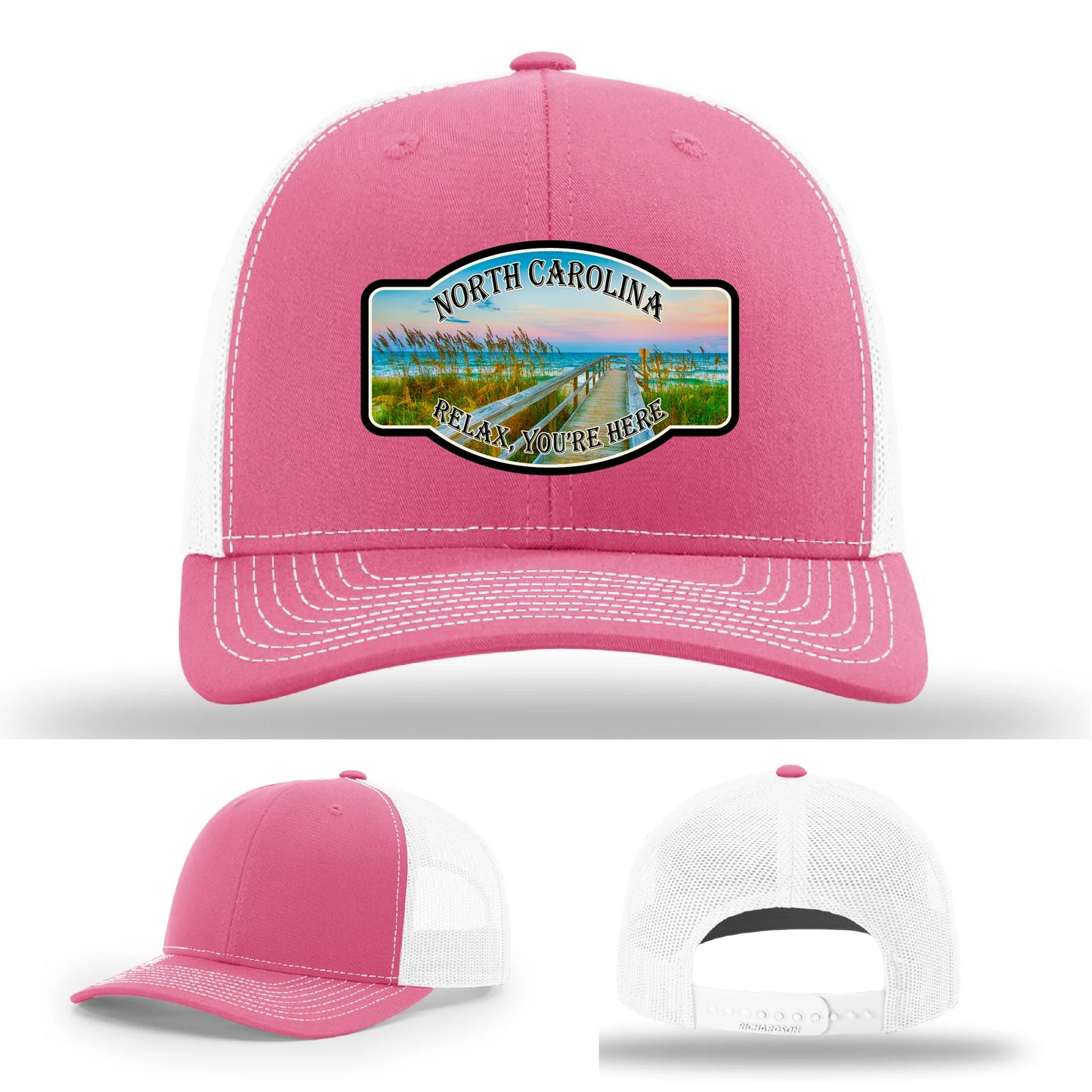 Relax You’re Here Leather Patch Hat