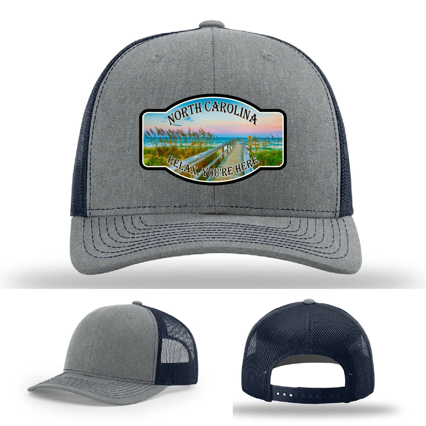 Relax You’re Here Leather Patch Hat