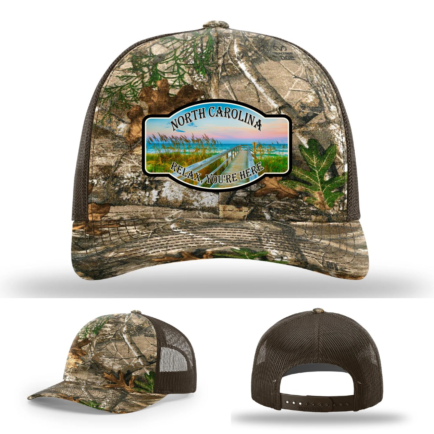 Relax You’re Here Leather Patch Hat