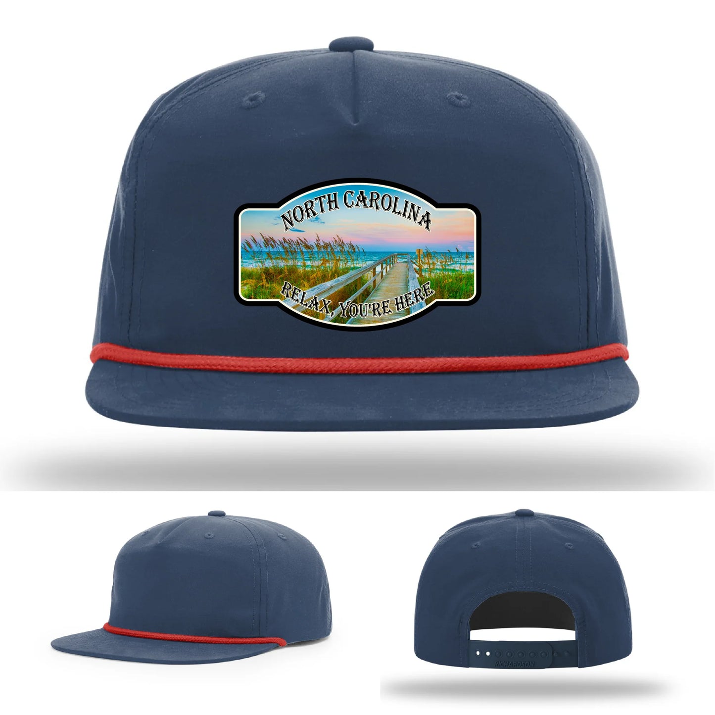 Relax You’re Here Leather Patch Hat