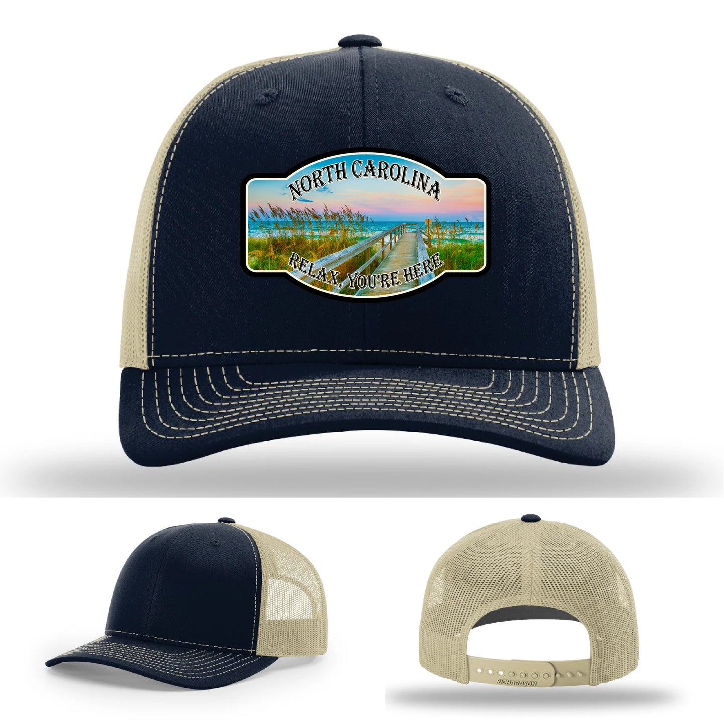 Relax You’re Here Leather Patch Hat