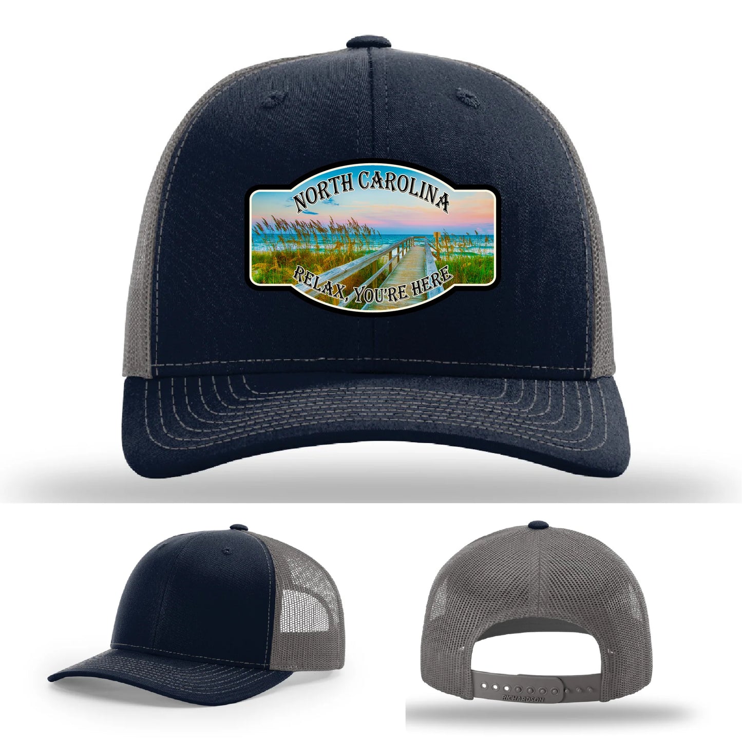 Relax You’re Here Leather Patch Hat