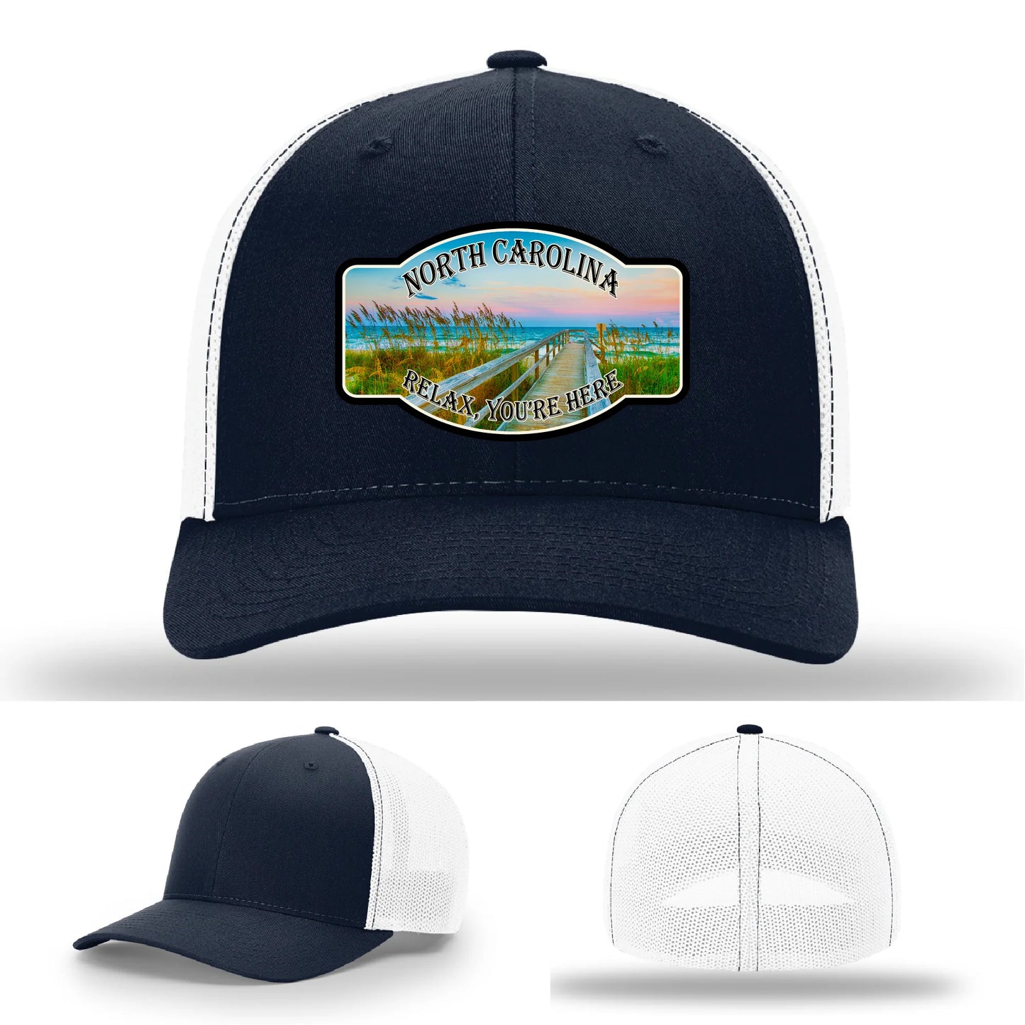 Relax You’re Here Leather Patch Hat