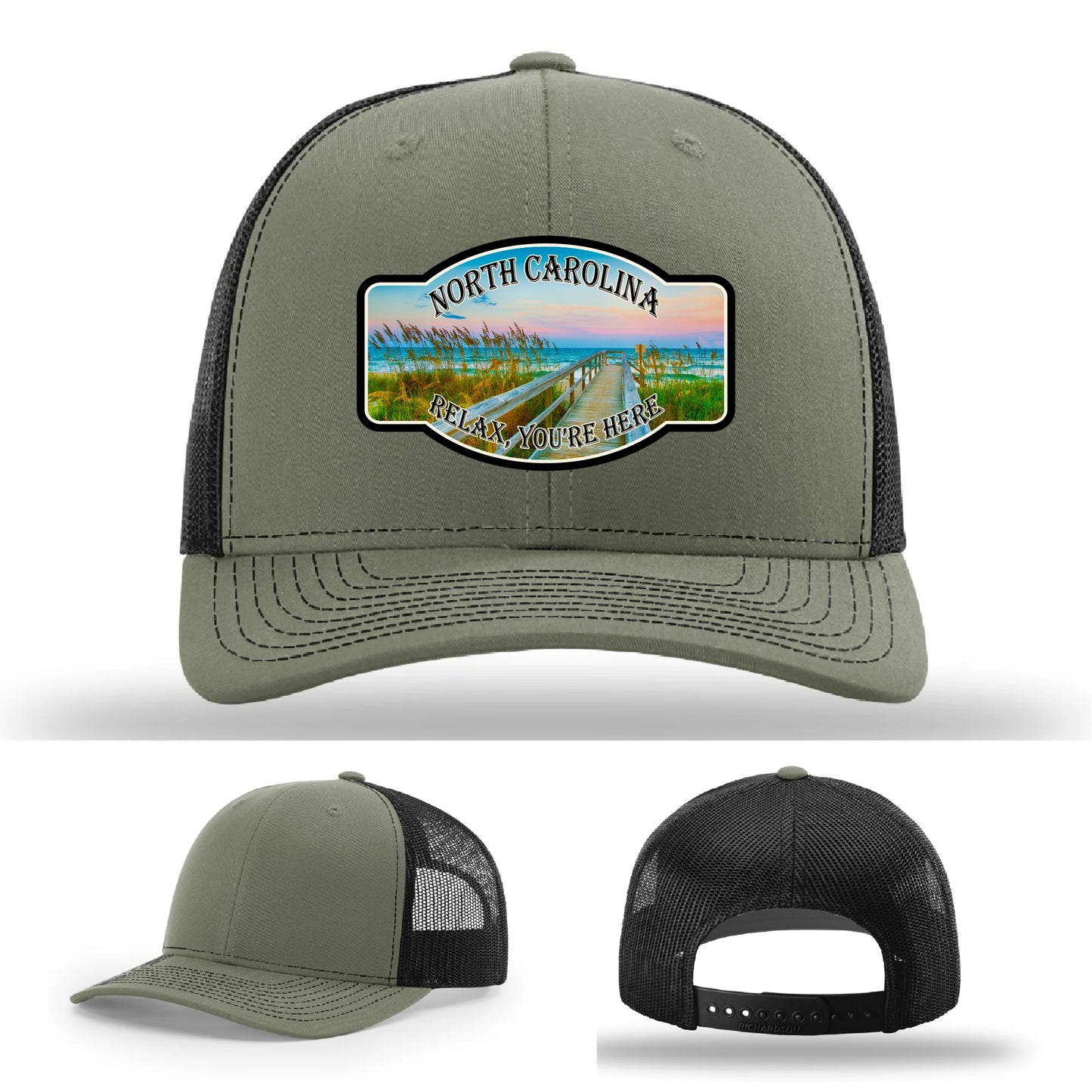 Relax You’re Here Leather Patch Hat