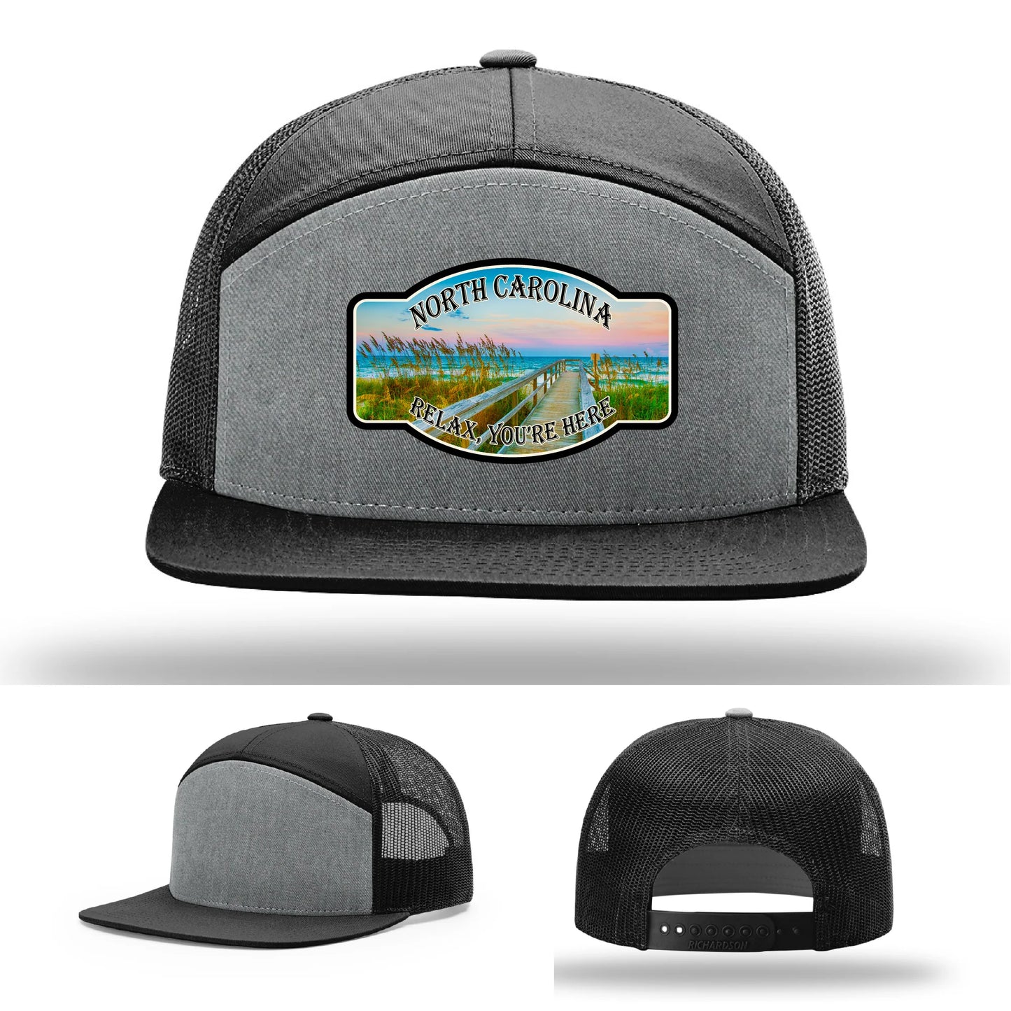 Relax You’re Here Leather Patch Hat