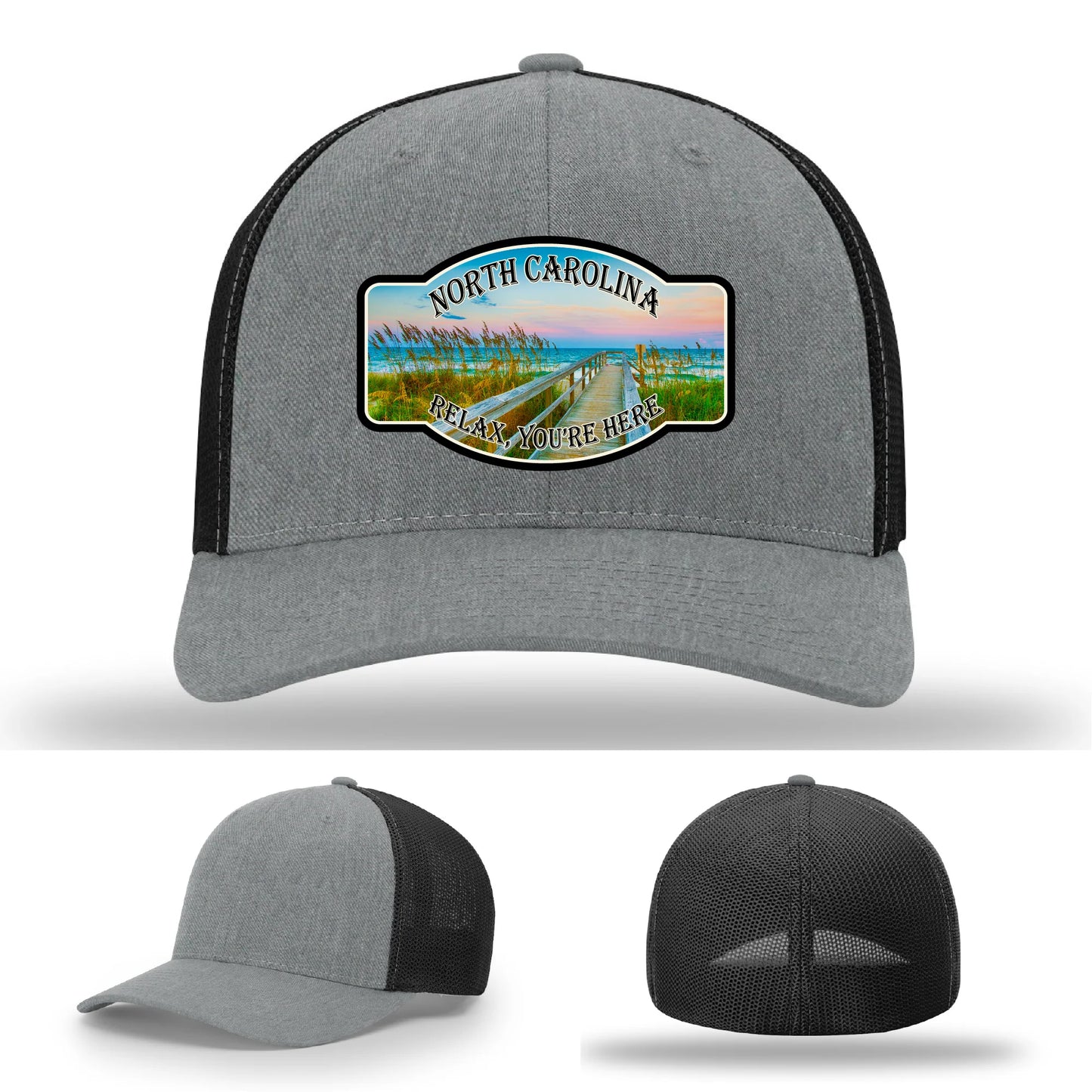 Relax You’re Here Leather Patch Hat