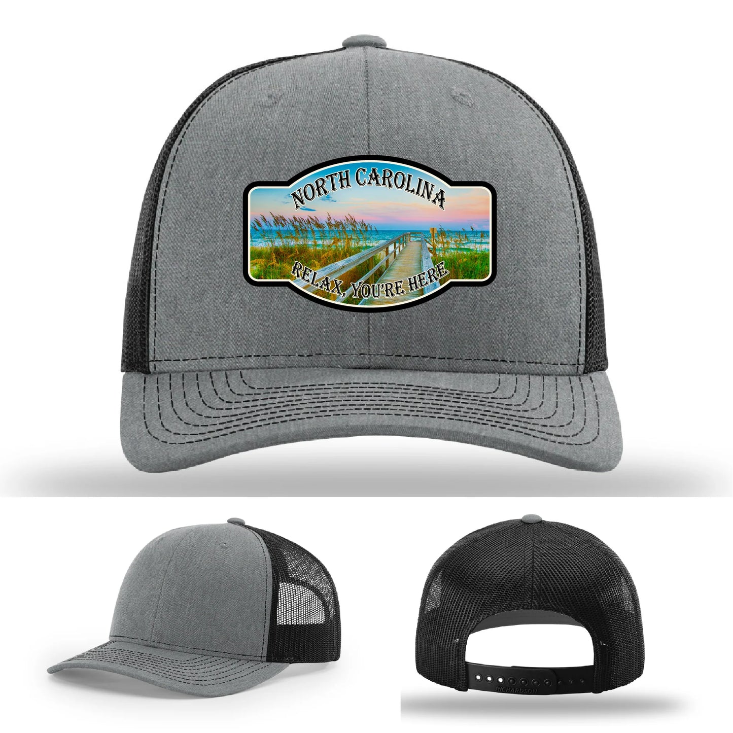 Relax You’re Here Leather Patch Hat