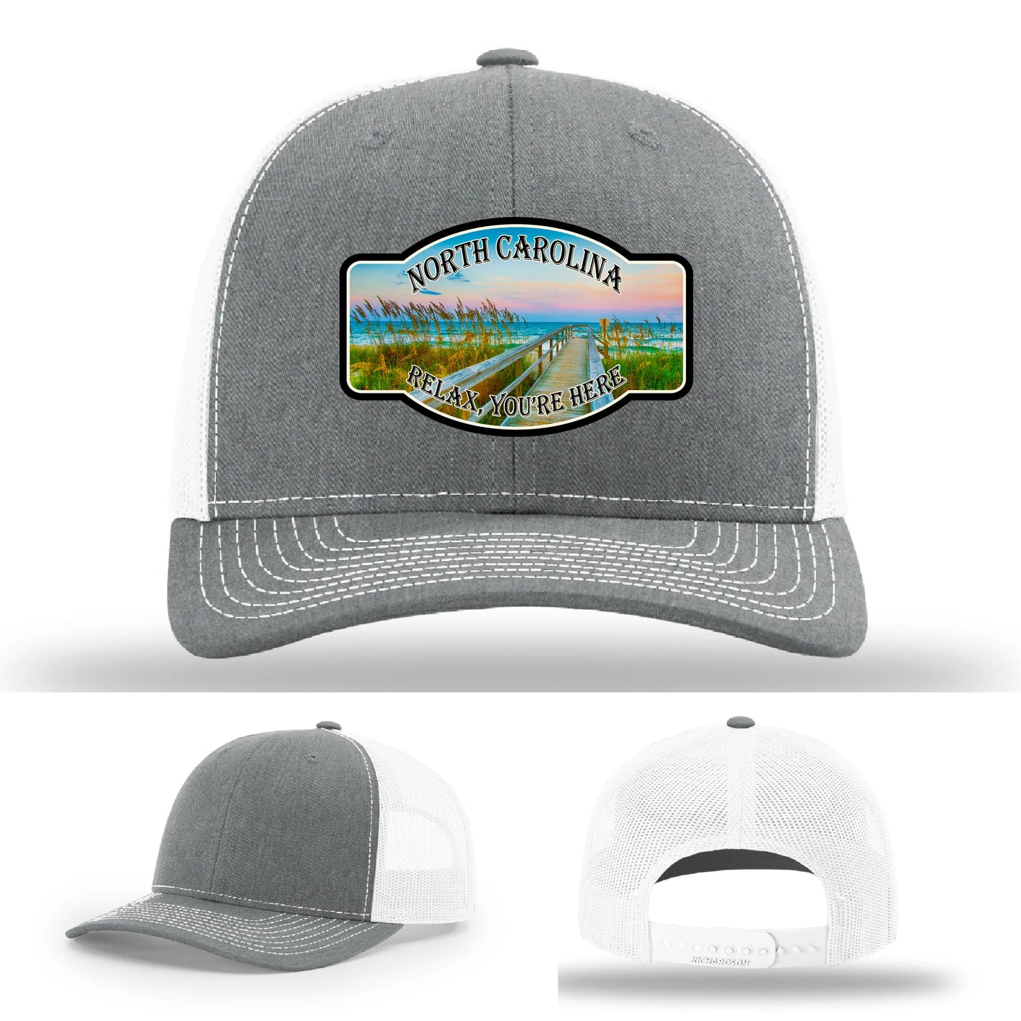 Relax You’re Here Leather Patch Hat