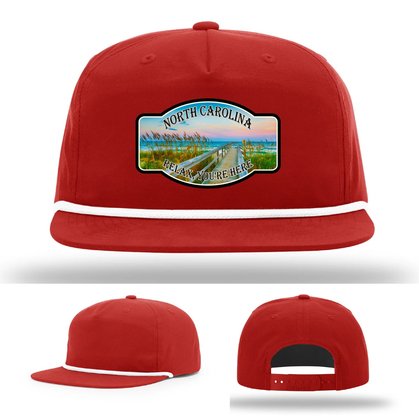 Relax You’re Here Leather Patch Hat