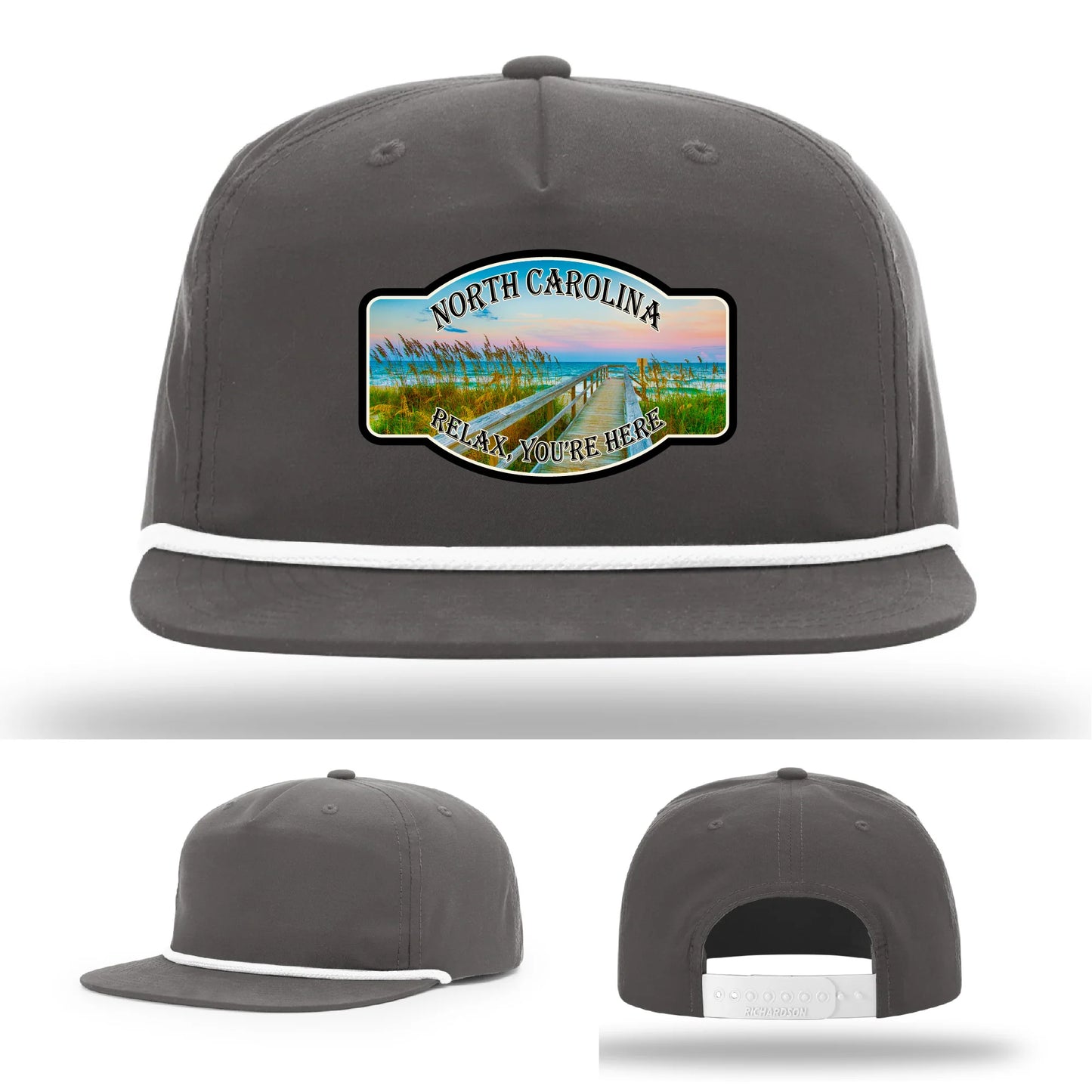 Relax You’re Here Leather Patch Hat