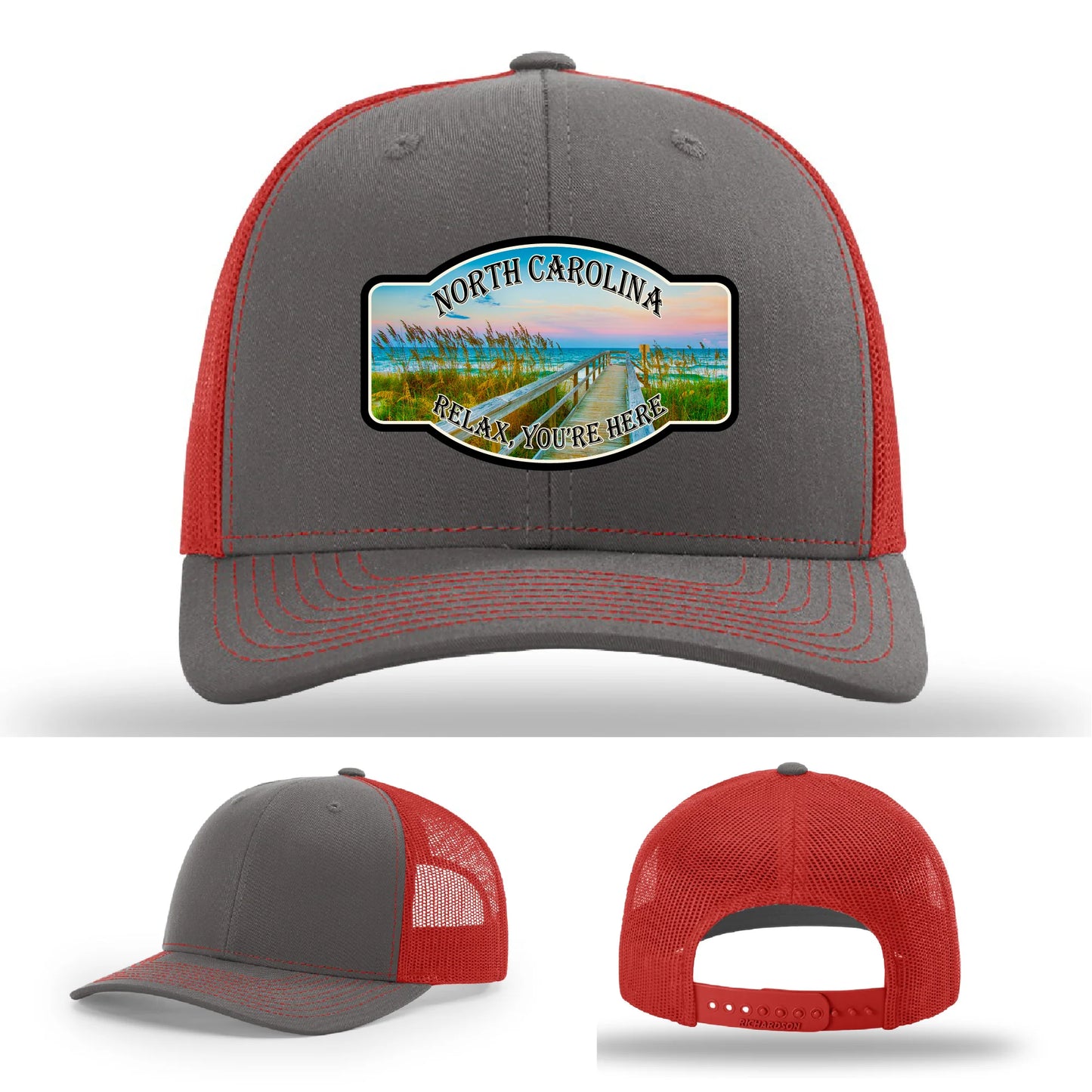 Relax You’re Here Leather Patch Hat