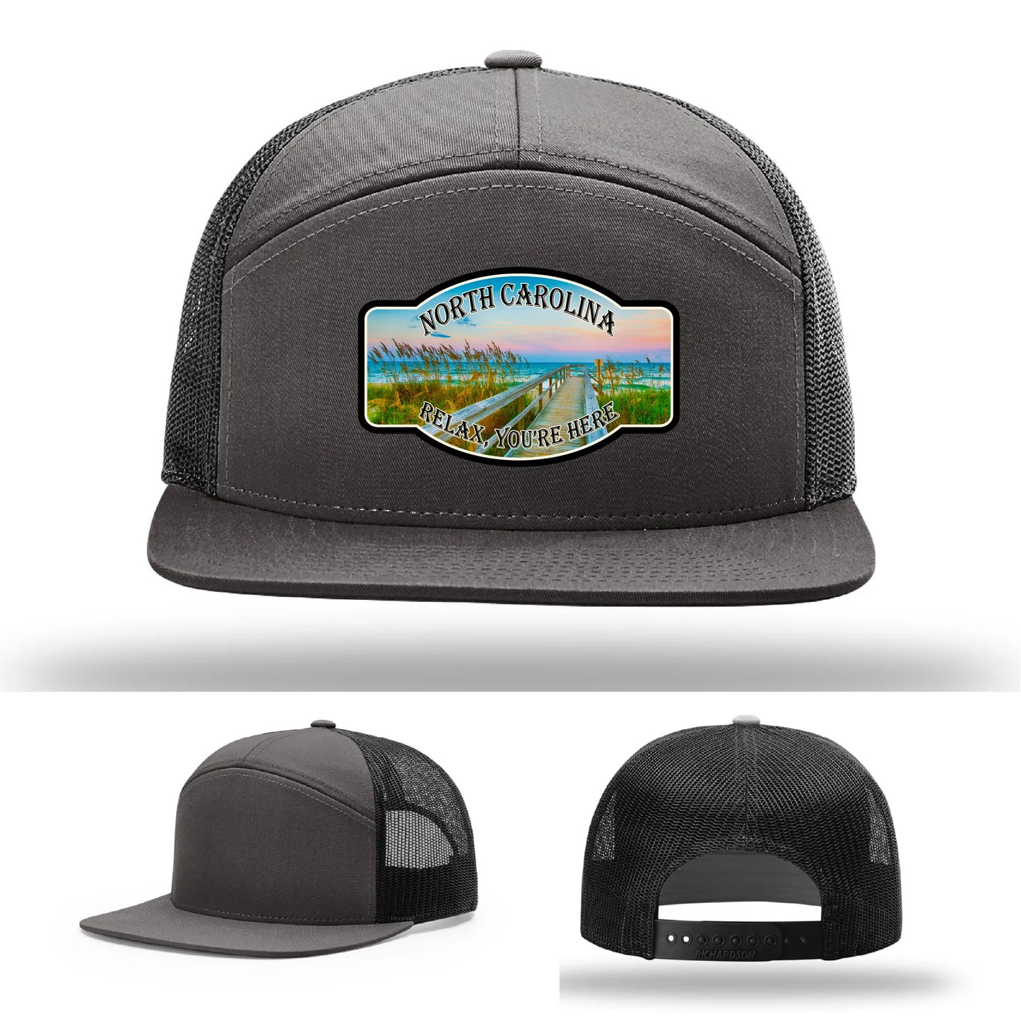 Relax You’re Here Leather Patch Hat