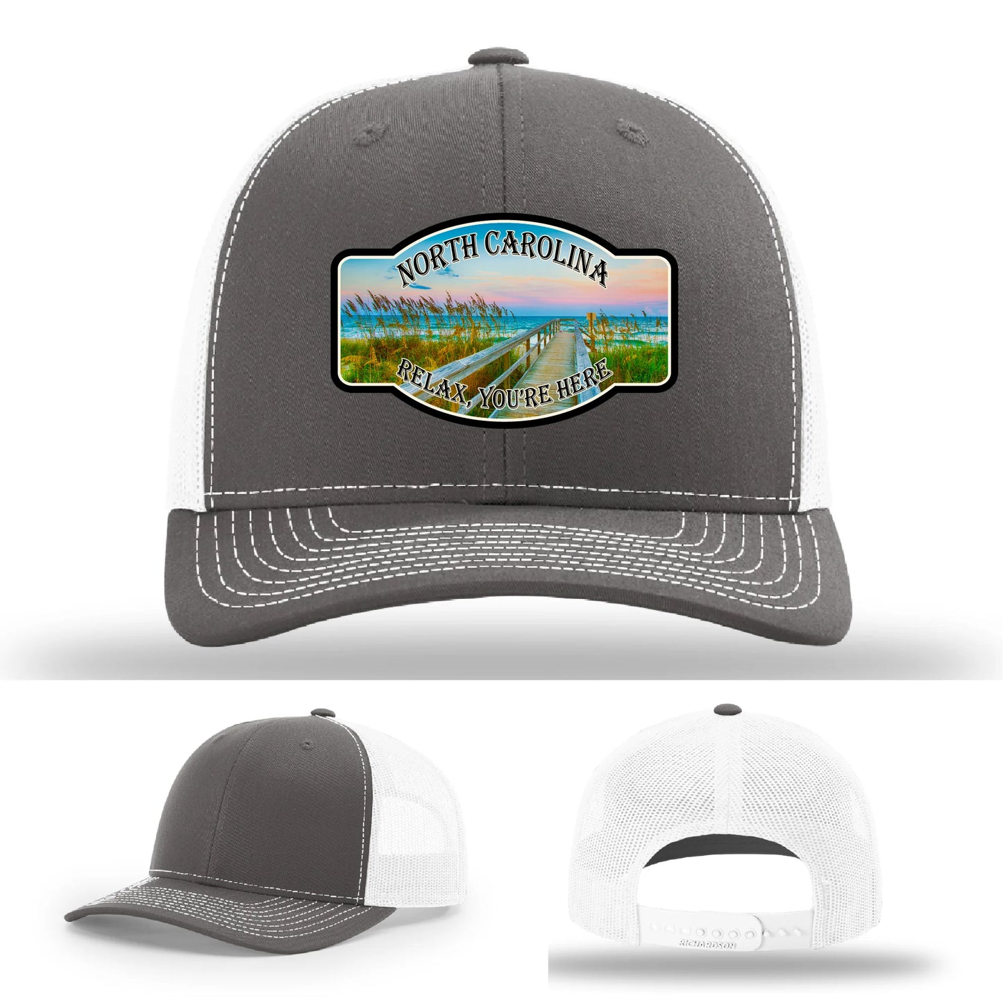 Relax You’re Here Leather Patch Hat