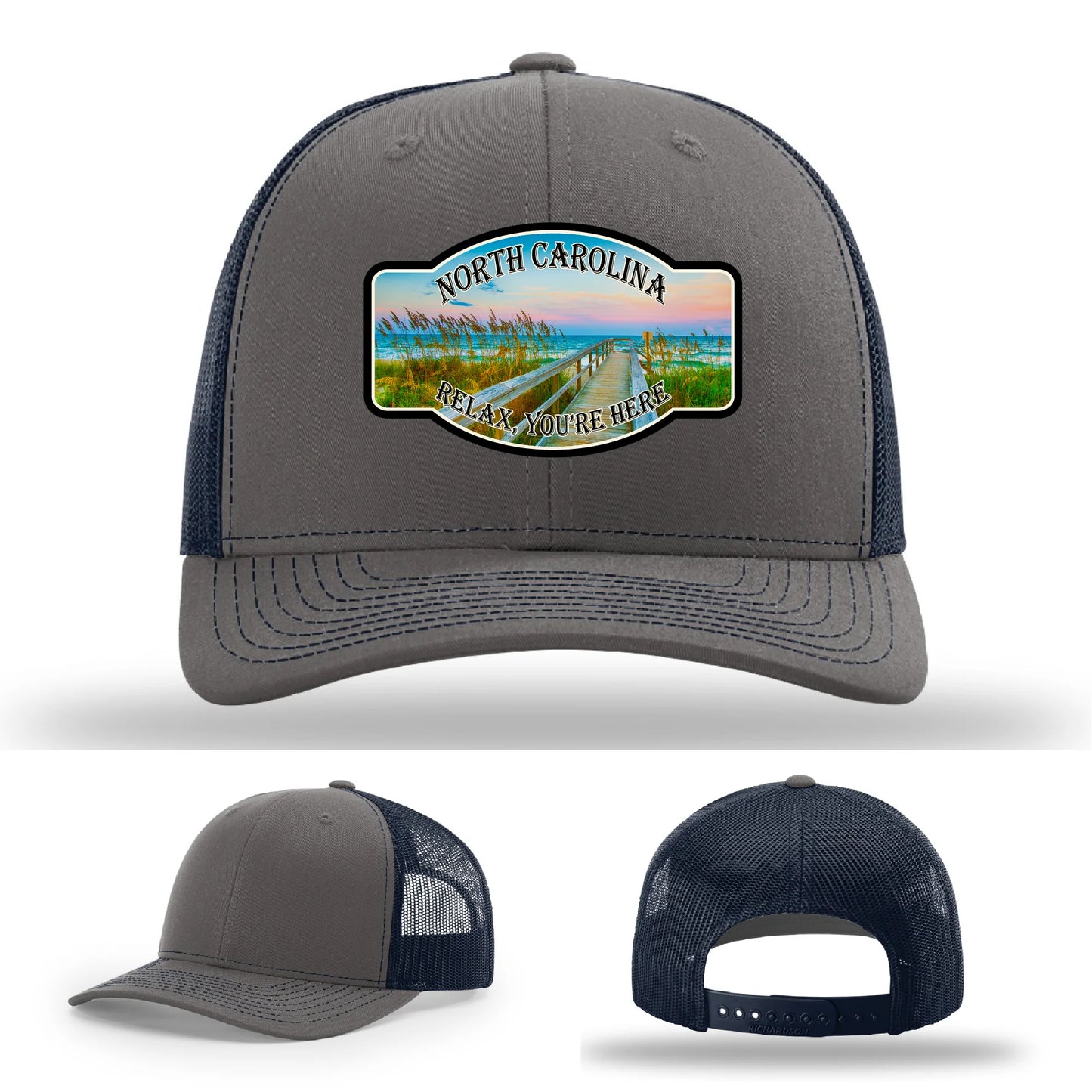 Relax You’re Here Leather Patch Hat