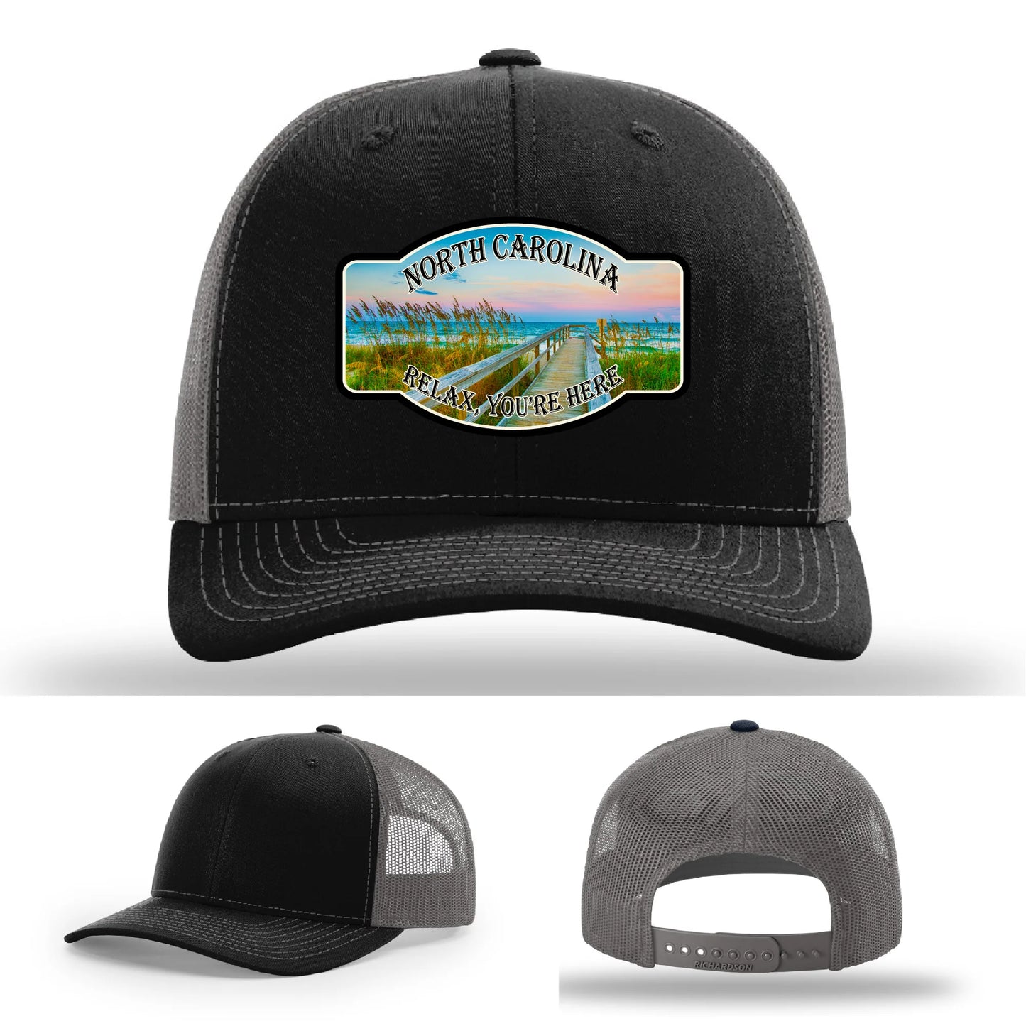 Relax You’re Here Leather Patch Hat