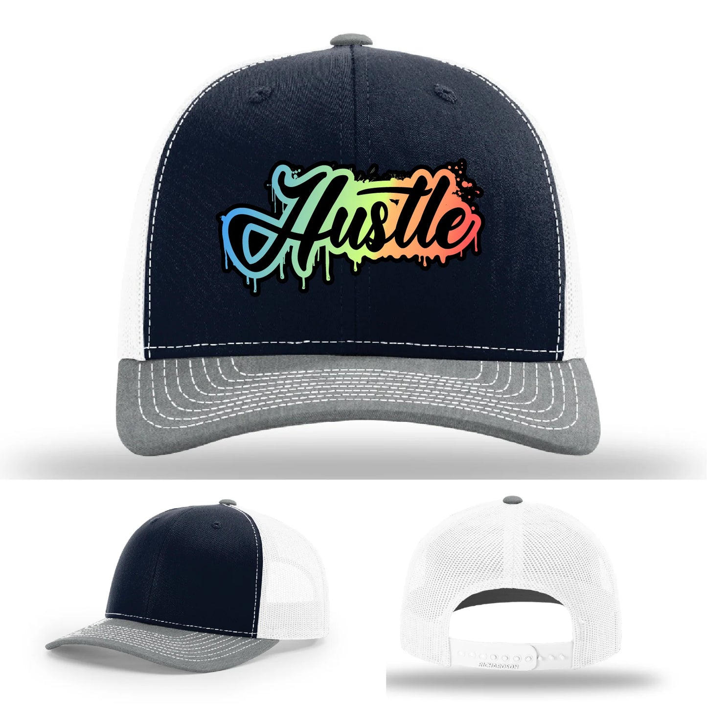 Hustle Leather Patch Hat