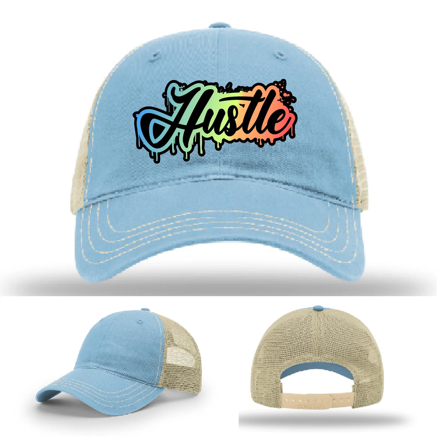 Hustle Leather Patch Hat