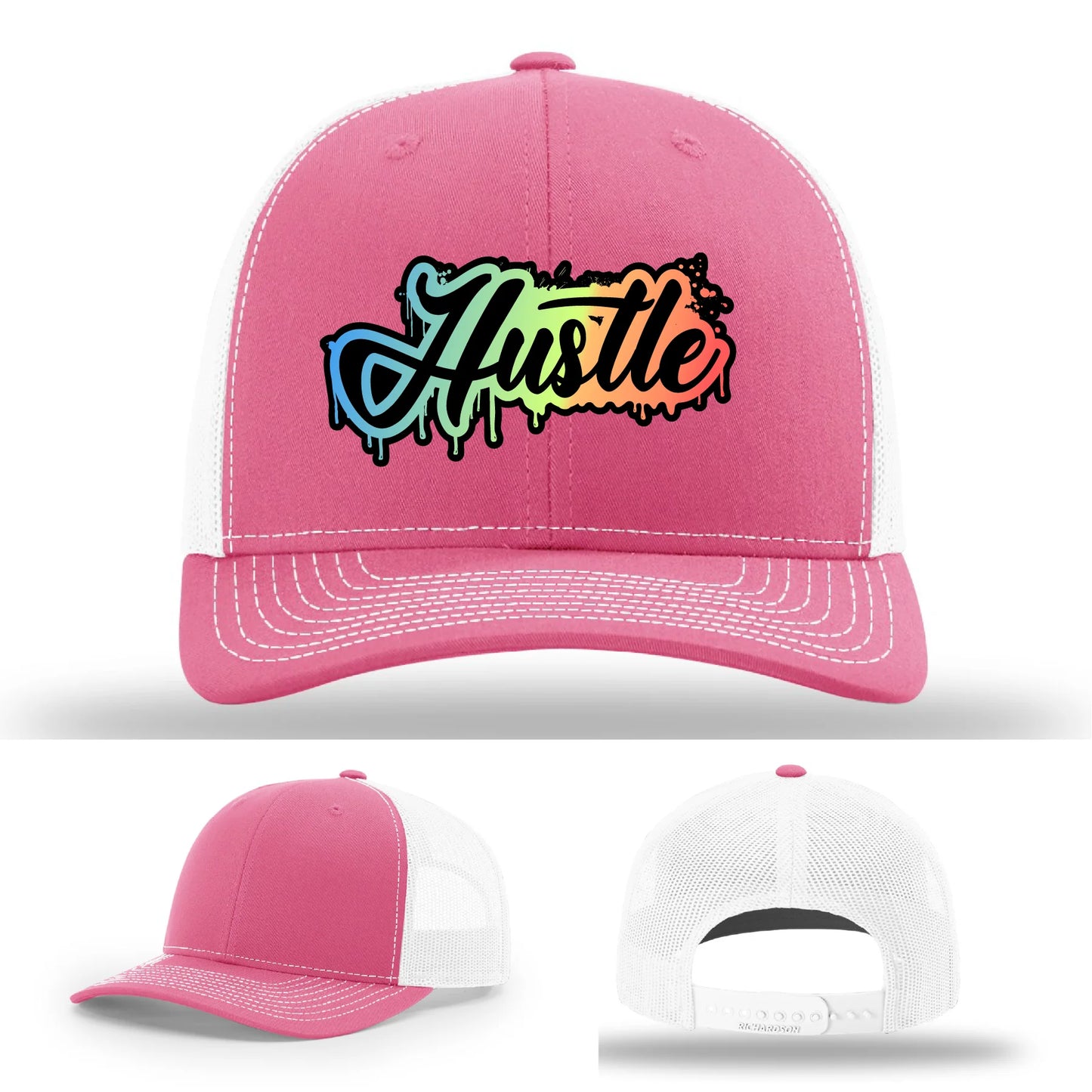 Hustle Leather Patch Hat