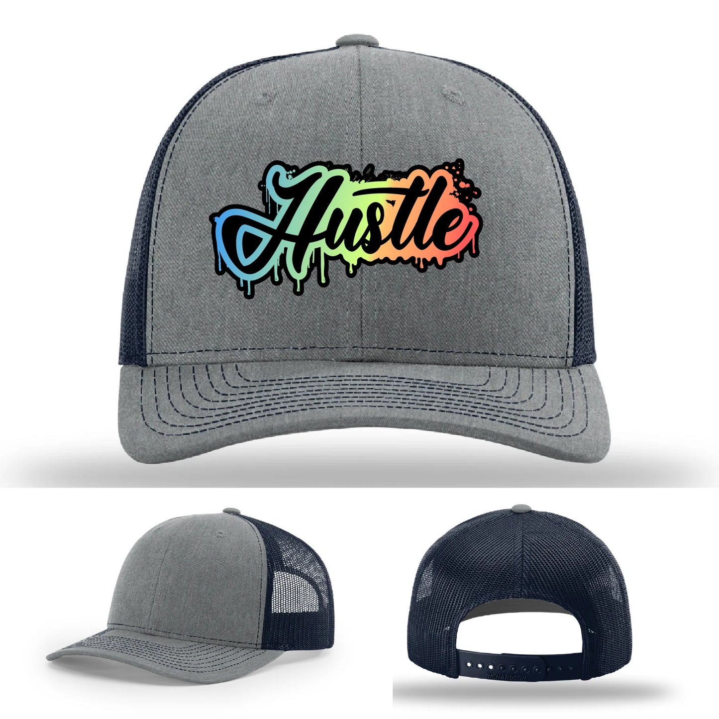 Hustle Leather Patch Hat