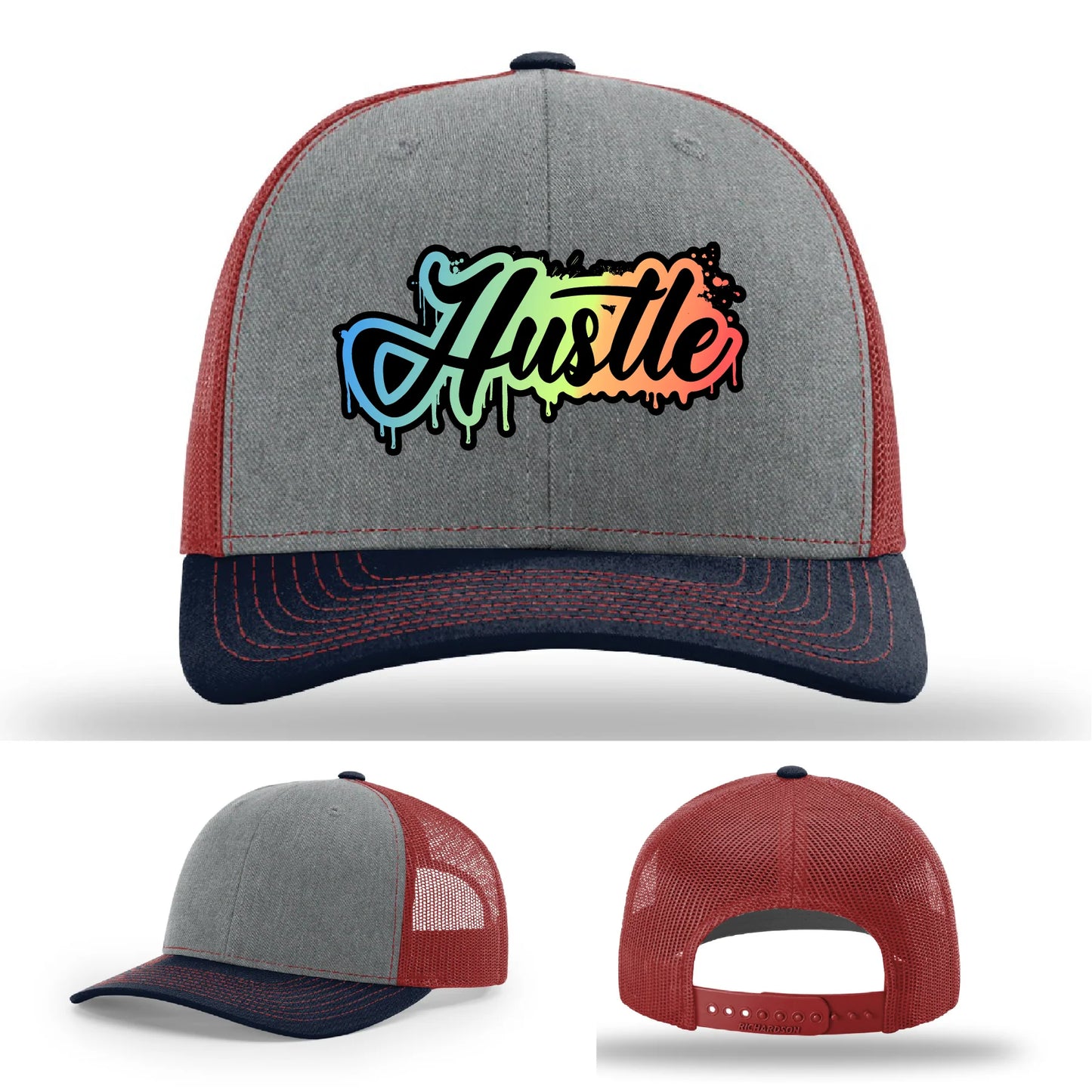 Hustle Leather Patch Hat
