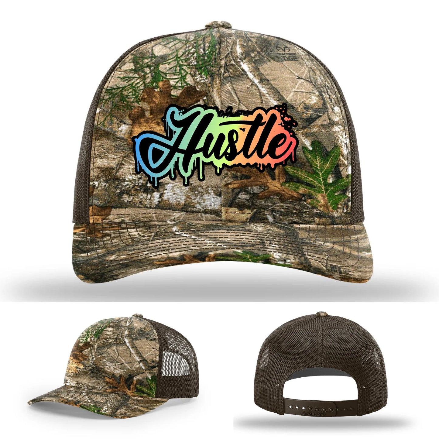 Hustle Leather Patch Hat