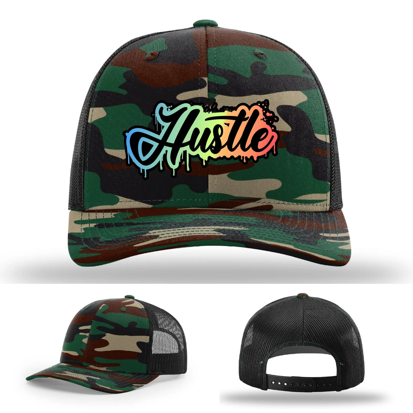 Hustle Leather Patch Hat