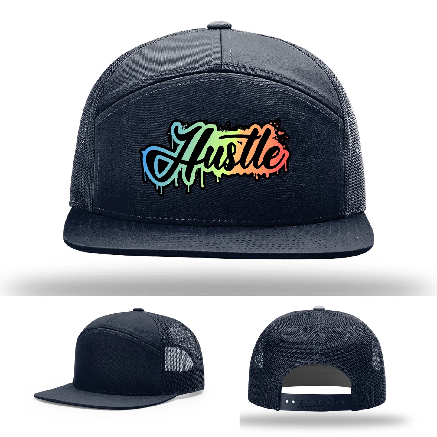 Hustle Leather Patch Hat