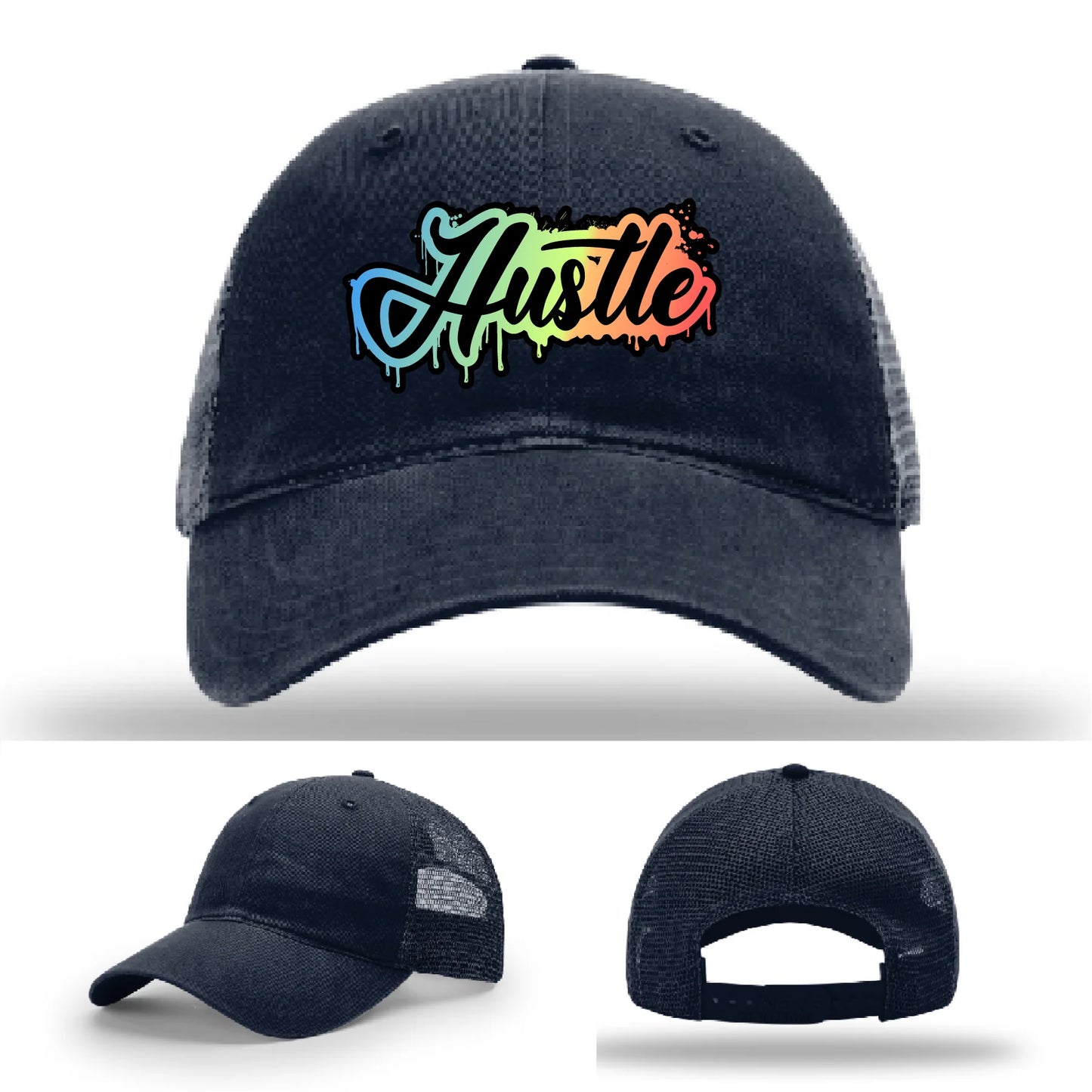 Hustle Leather Patch Hat