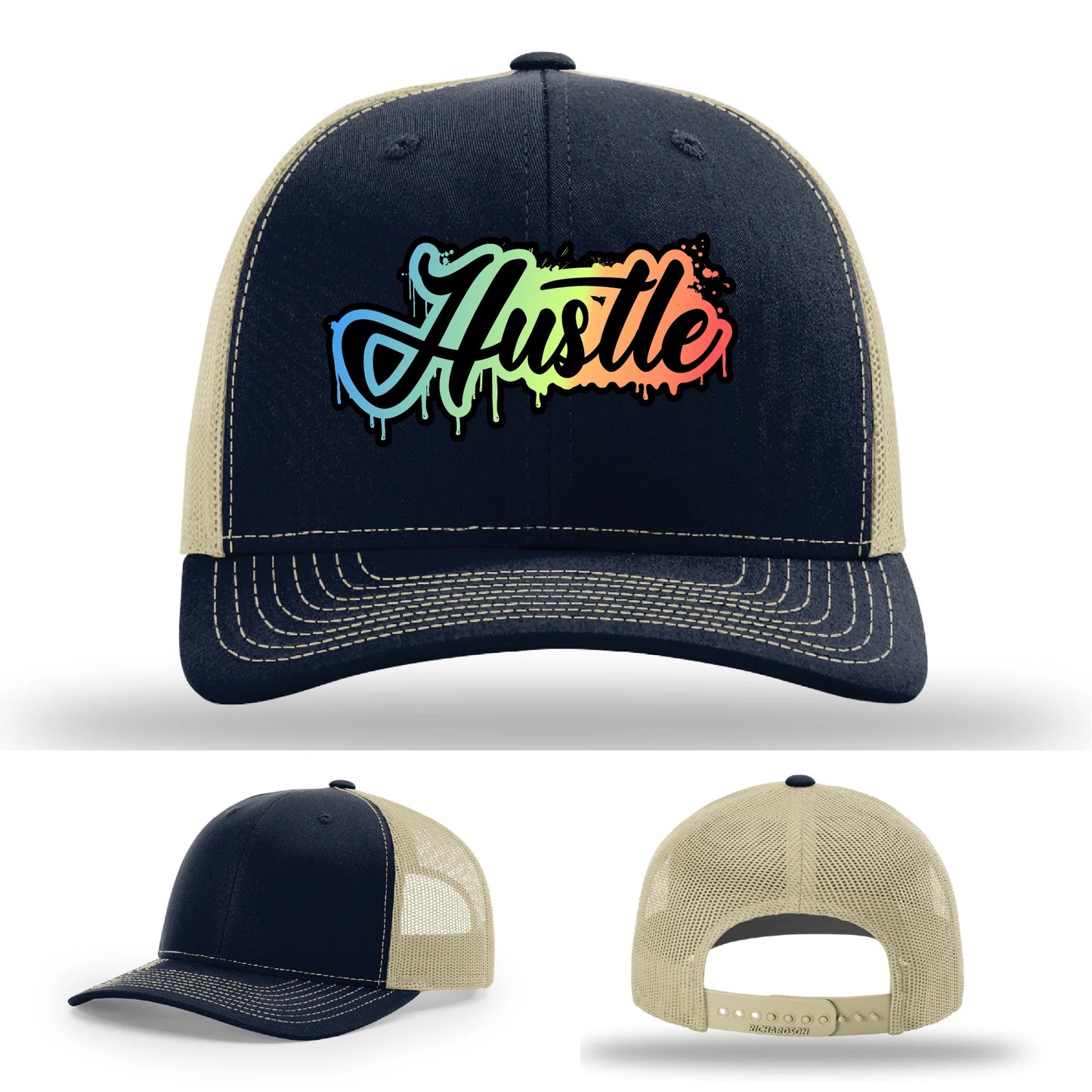 Hustle Leather Patch Hat