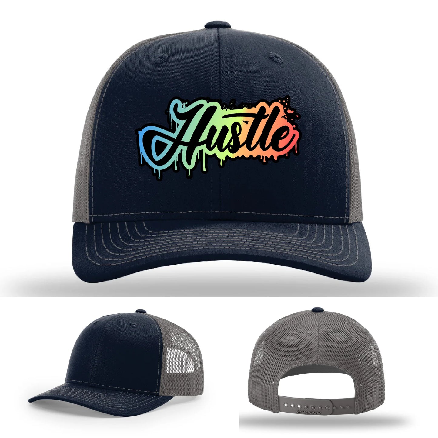 Hustle Leather Patch Hat