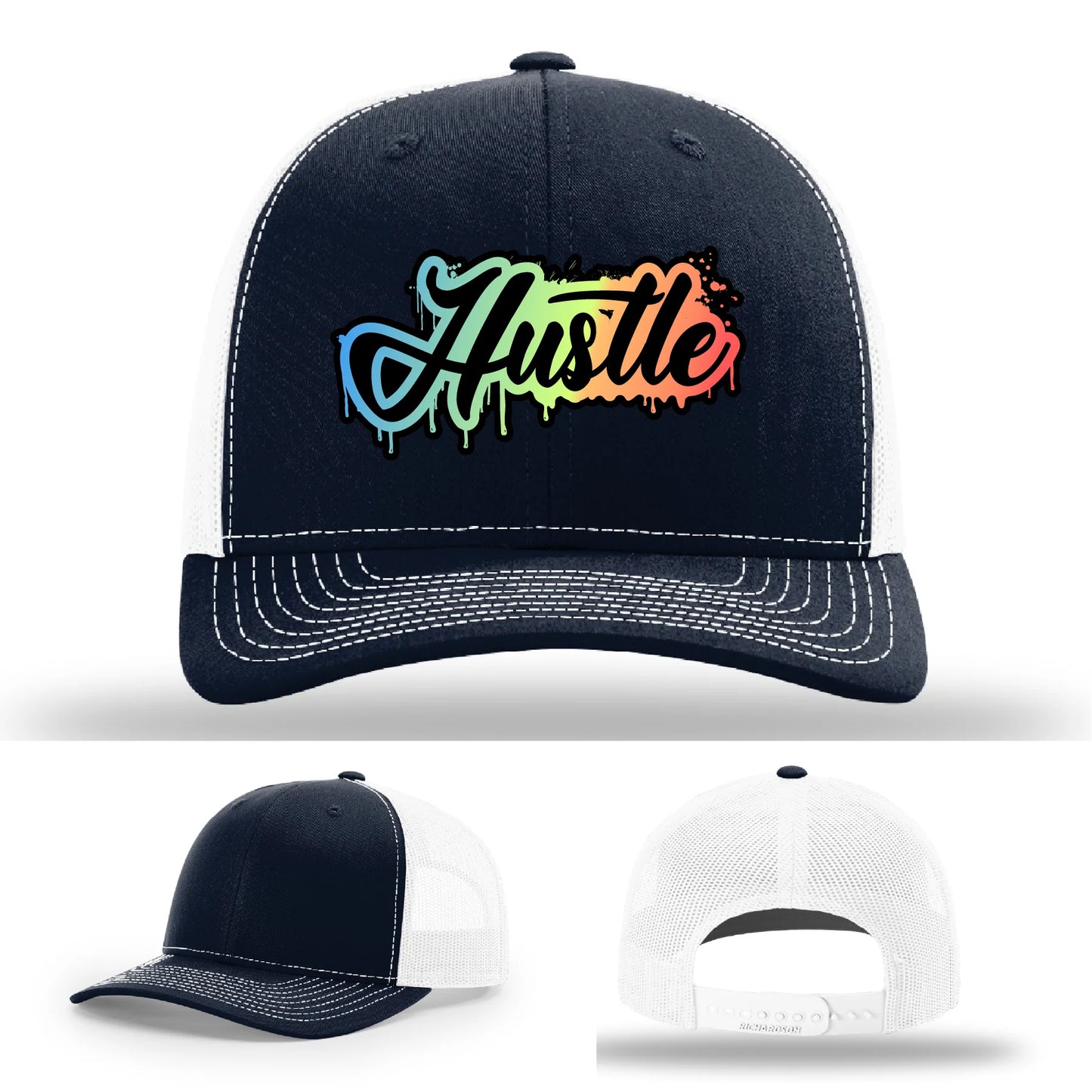 Hustle Leather Patch Hat