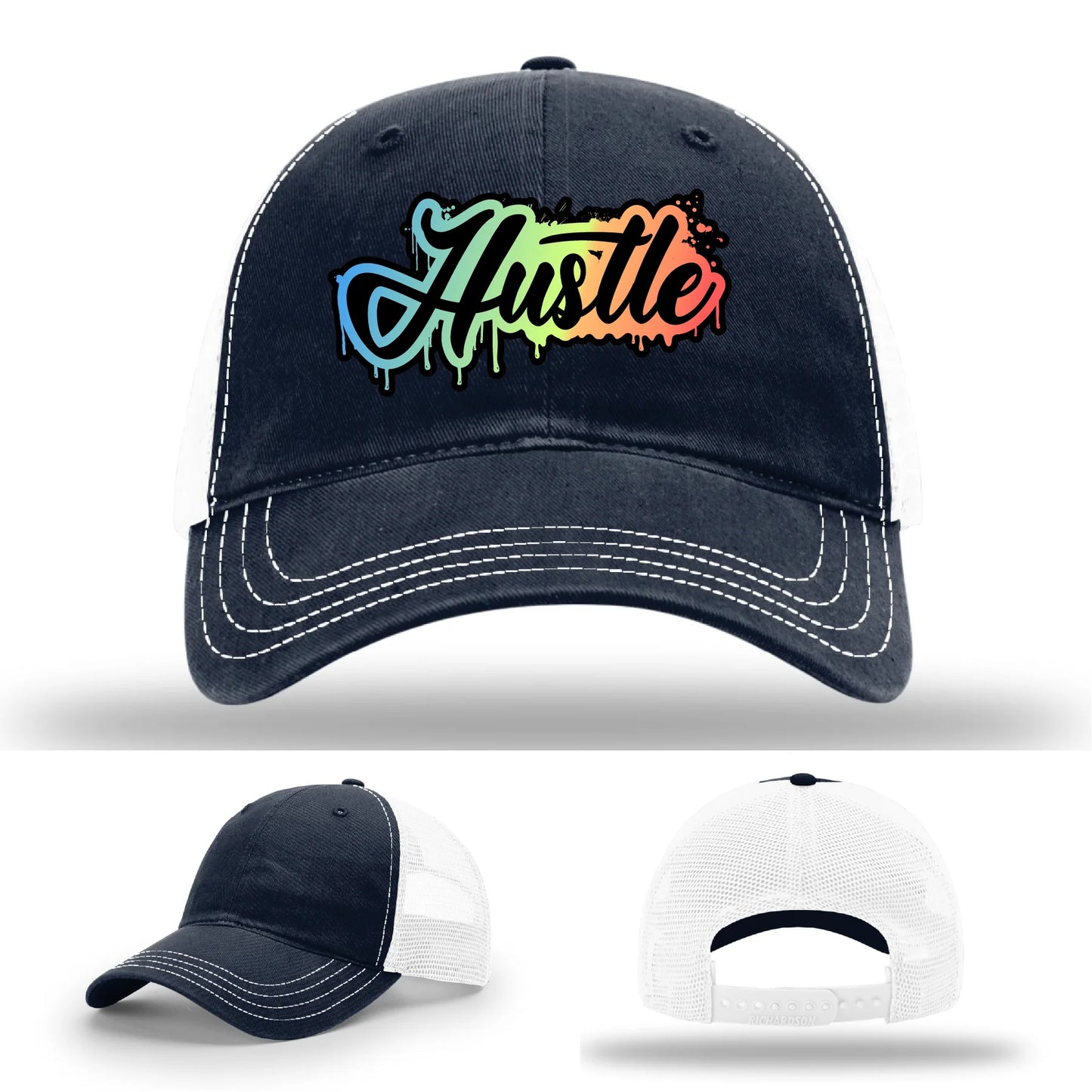 Hustle Leather Patch Hat