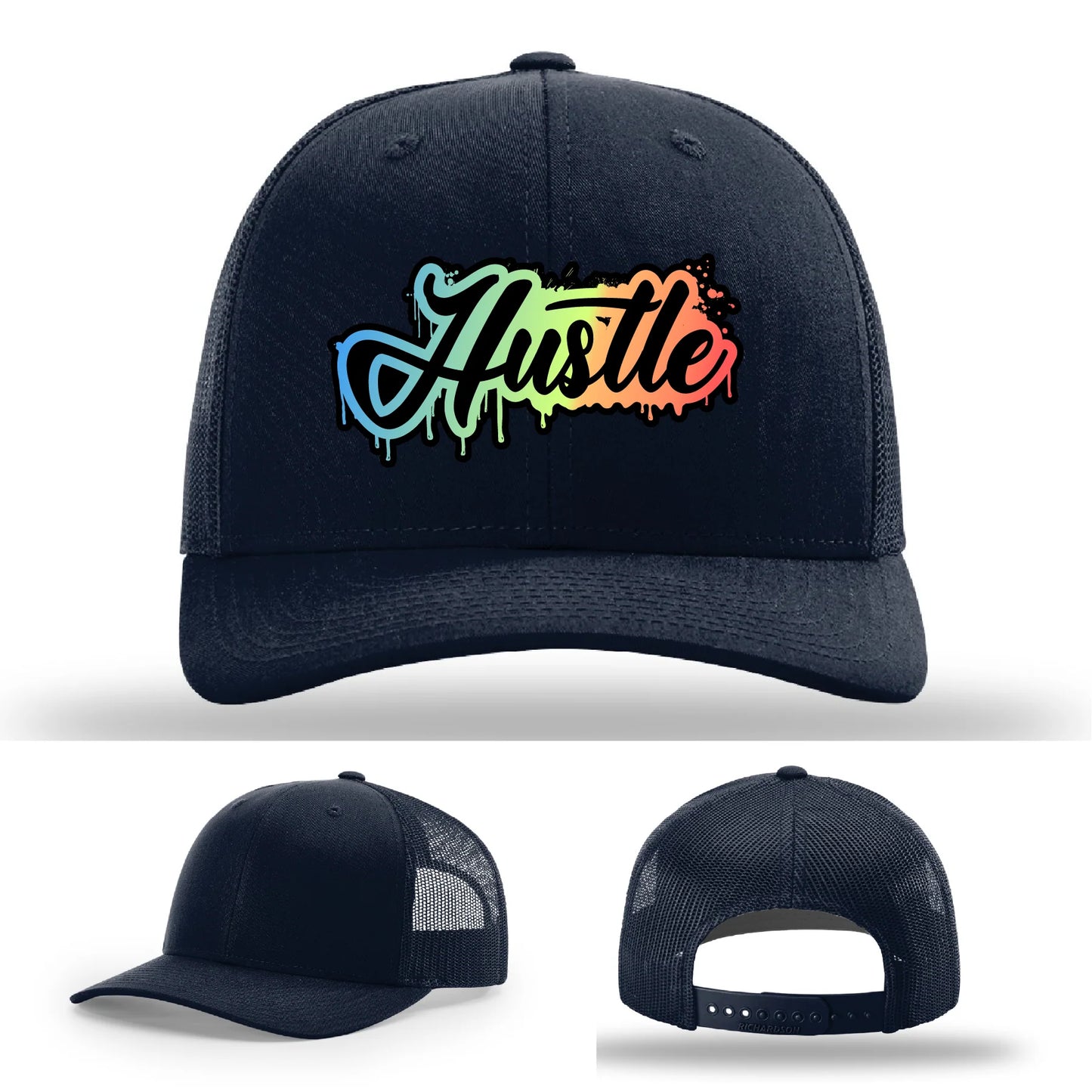 Hustle Leather Patch Hat