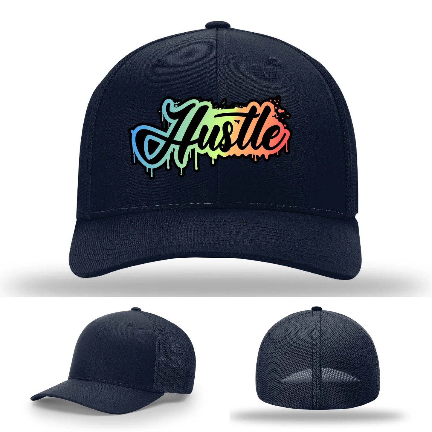 Hustle Leather Patch Hat
