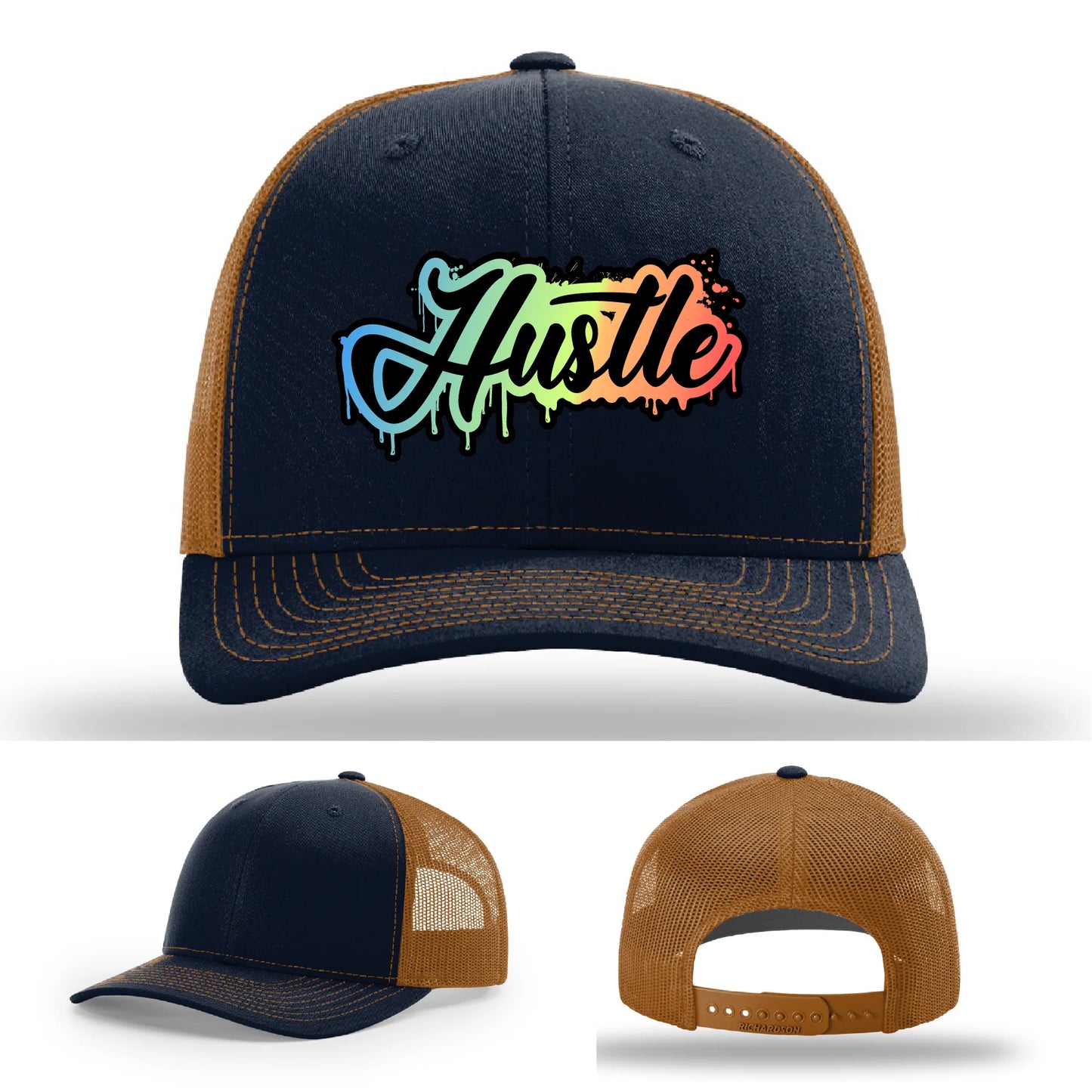 Hustle Leather Patch Hat