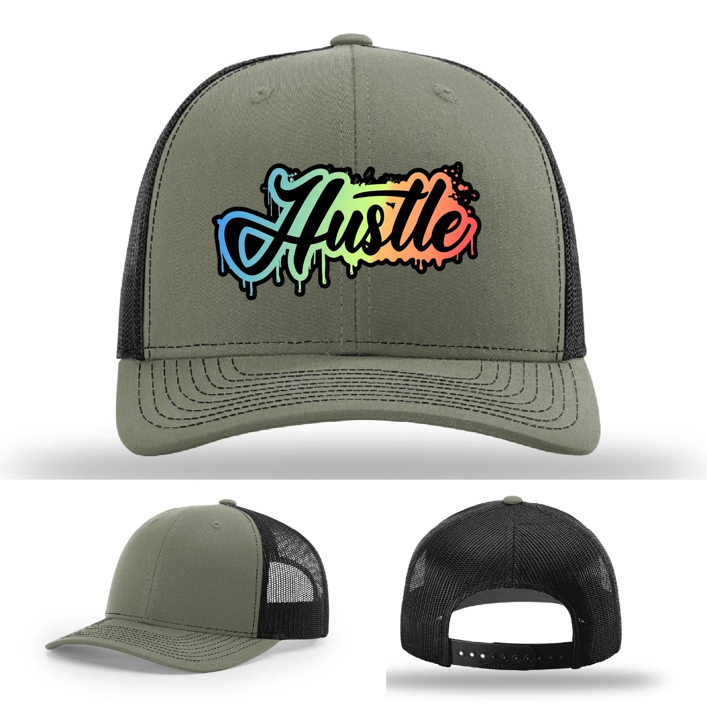 Hustle Leather Patch Hat