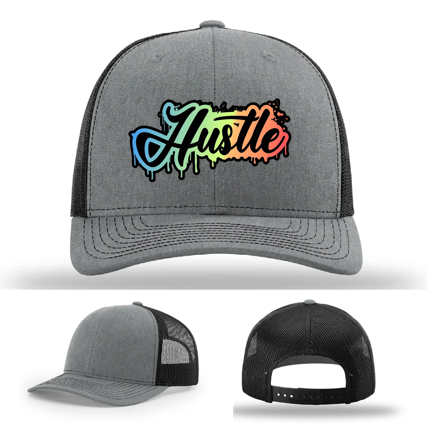 Hustle Leather Patch Hat